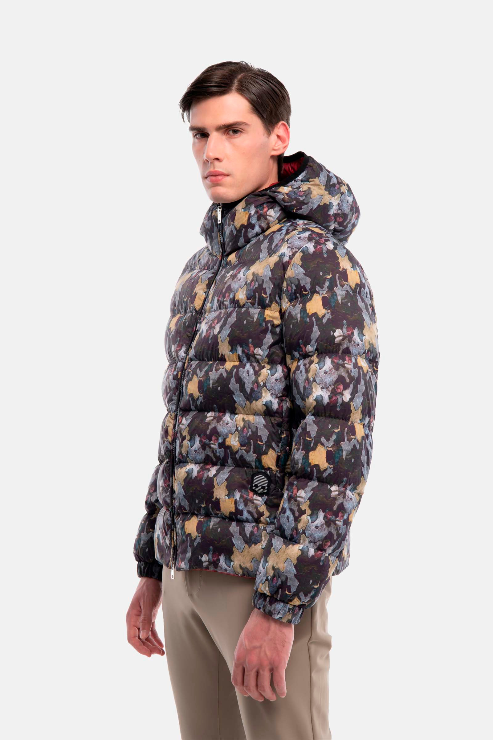 DOWN JACKET 200GR - GREY,YELLOW - Hydrogen - Luxury Sportwear