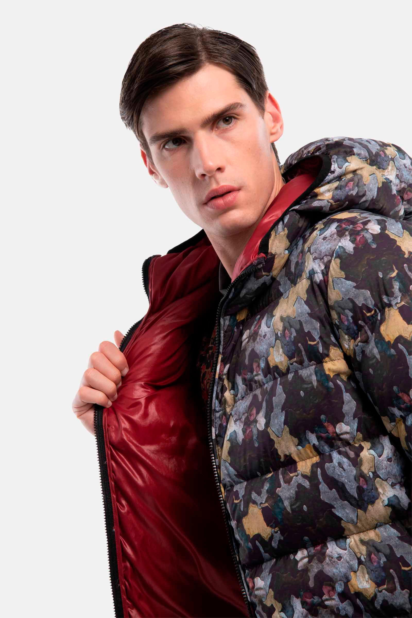 DOWN JACKET 200GR - GREY,YELLOW - Hydrogen - Luxury Sportwear