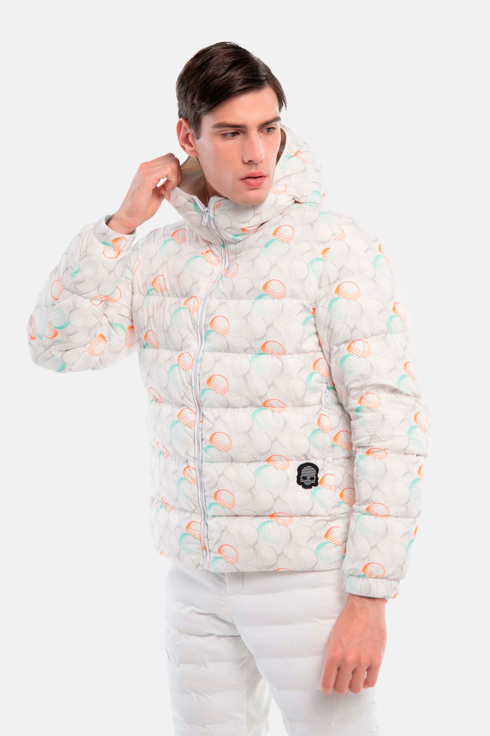 DOWN JACKET 200GR - GREY,GREEN,ORANGE - Hydrogen - Luxury Sportwear