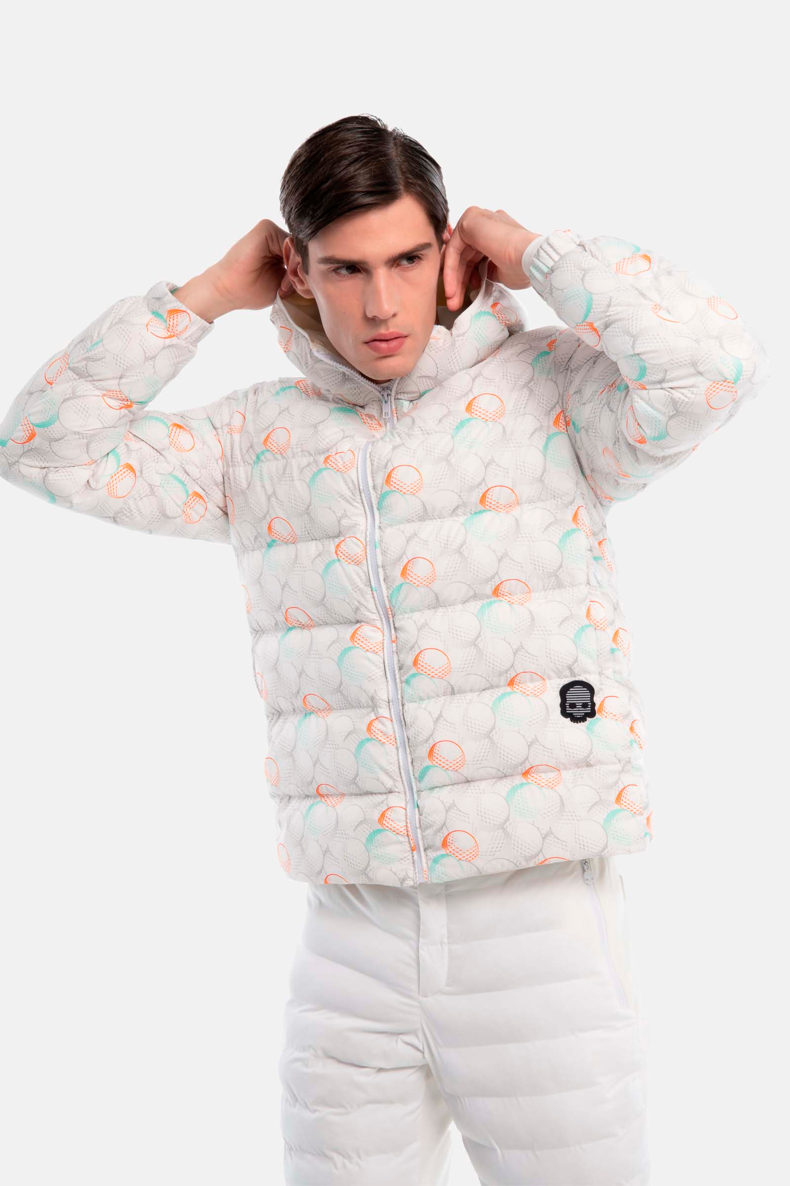 DOWN JACKET 200GR - GREY,GREEN,ORANGE - Hydrogen - Luxury Sportwear