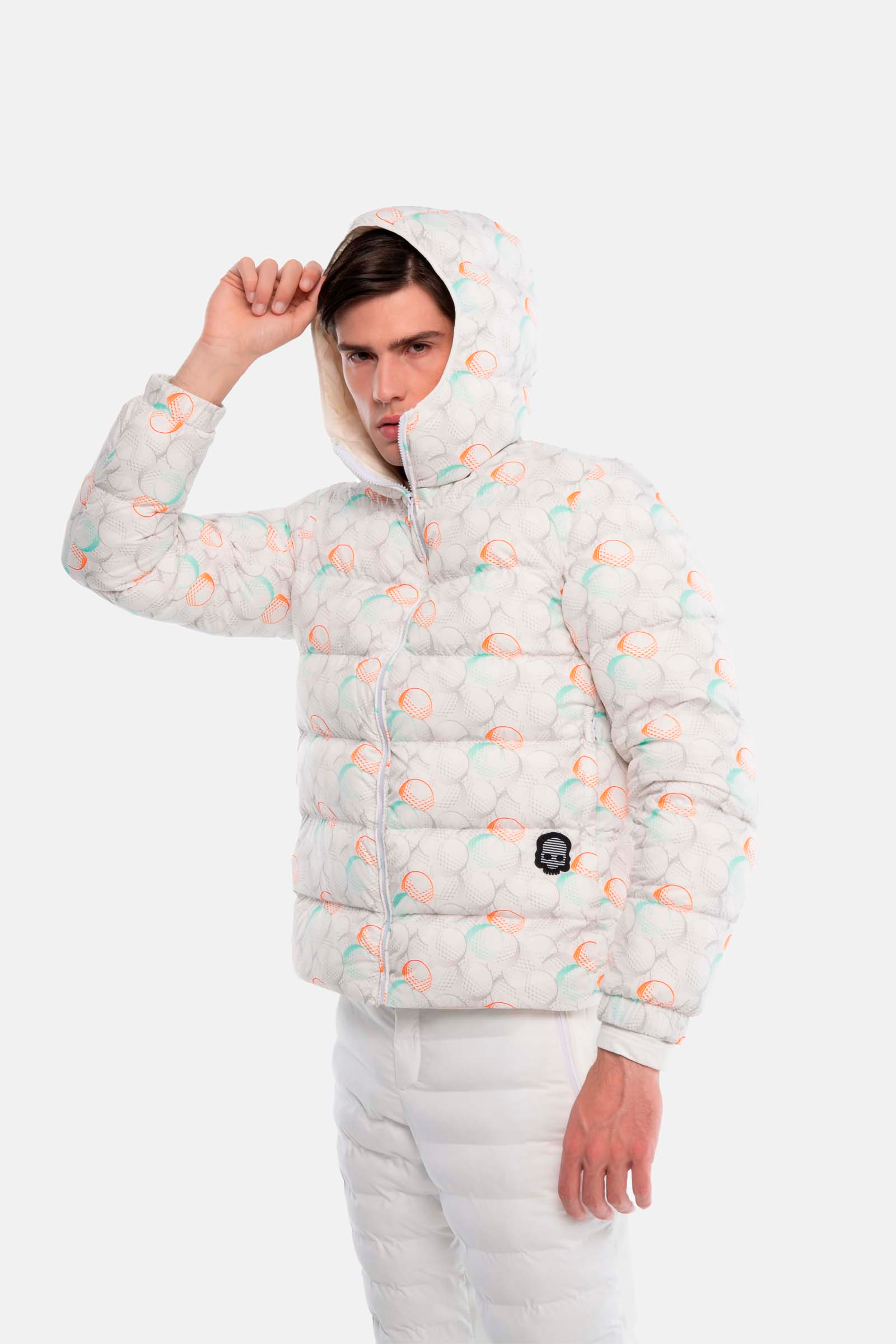 DOWN JACKET 200GR - GREY,GREEN,ORANGE - Hydrogen - Luxury Sportwear