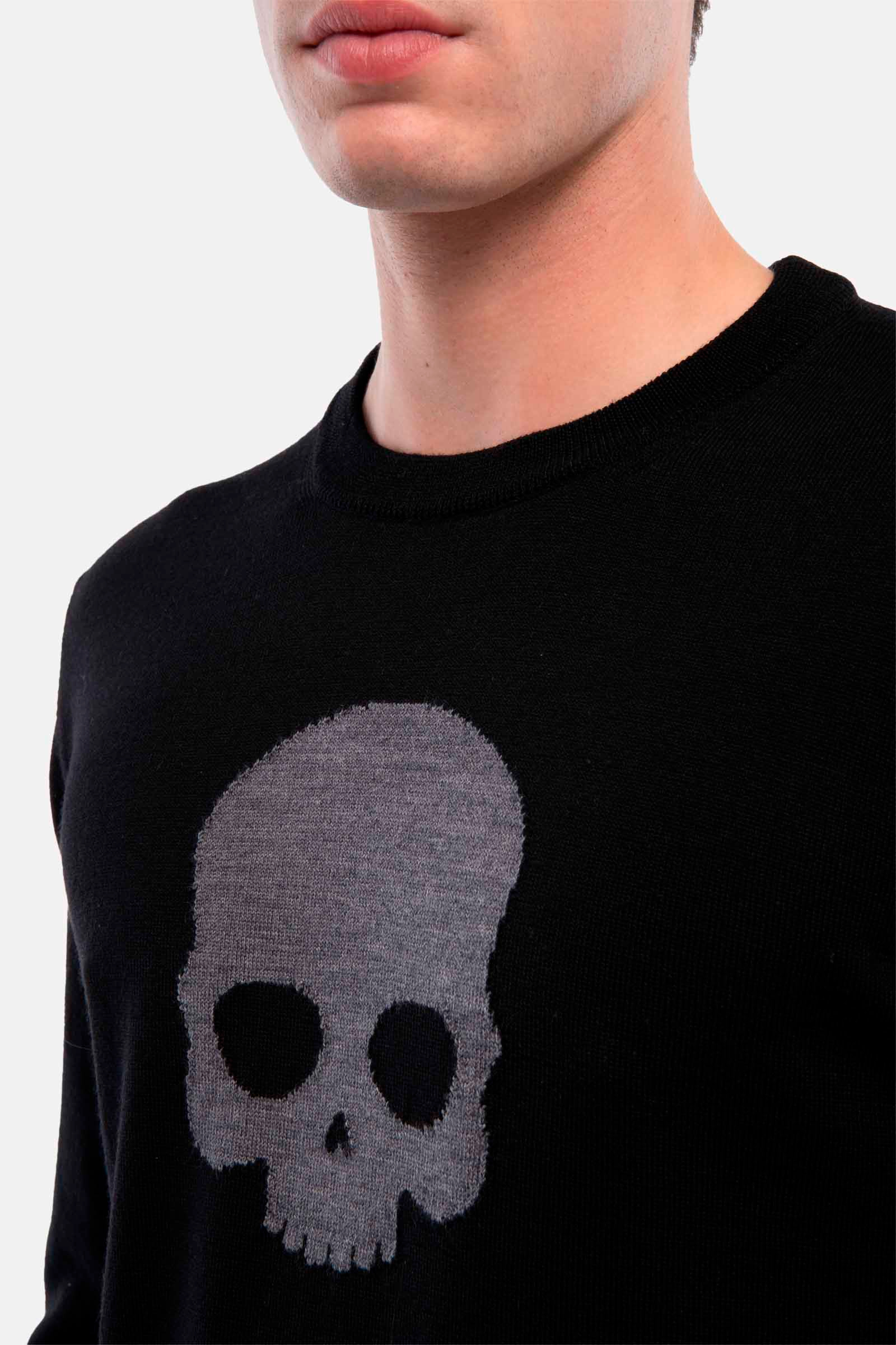 SKULL PULLOVER - BLACK - Hydrogen - Luxury Sportwear
