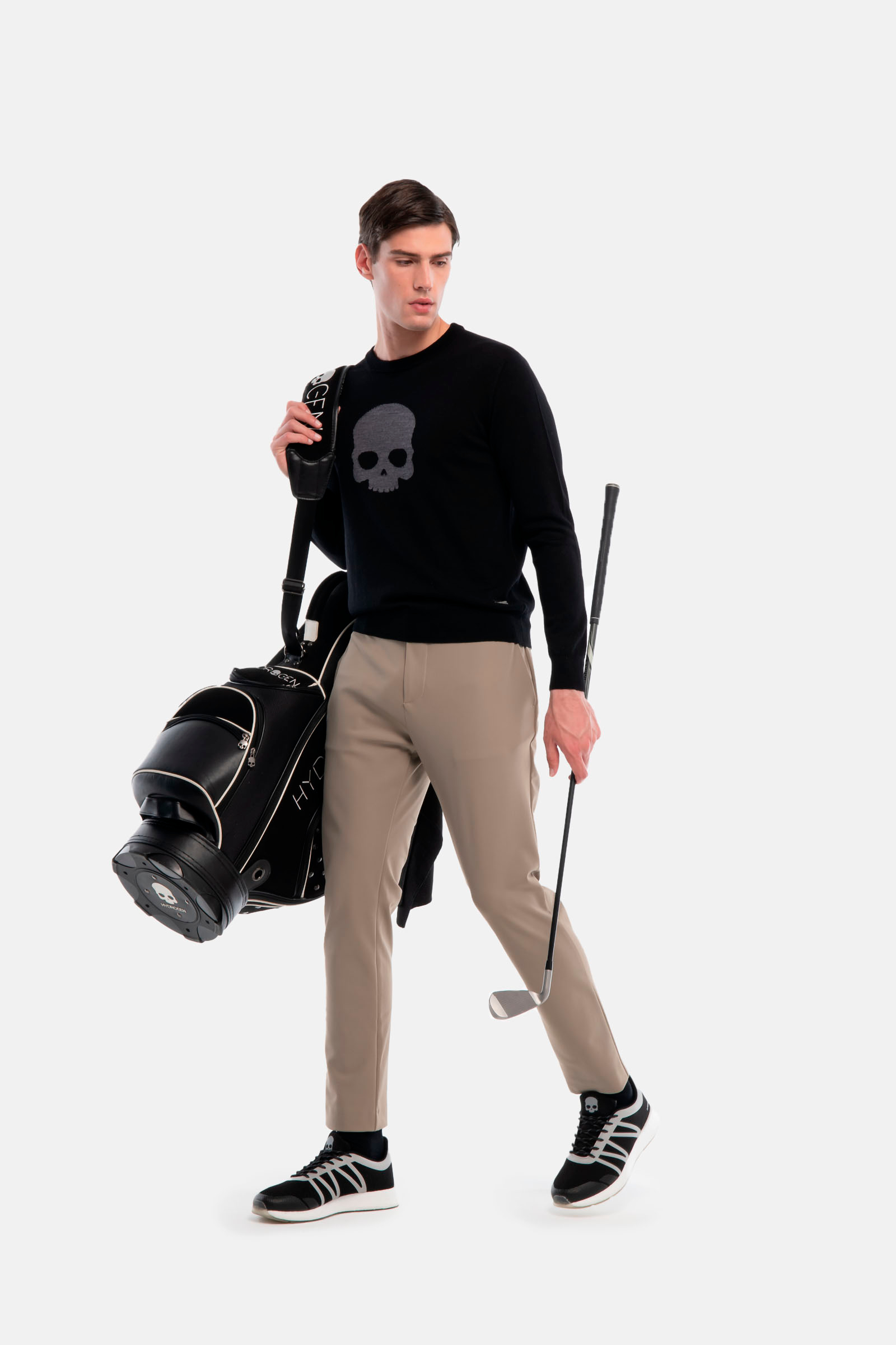SKULL PULLOVER - BLACK - Hydrogen - Luxury Sportwear