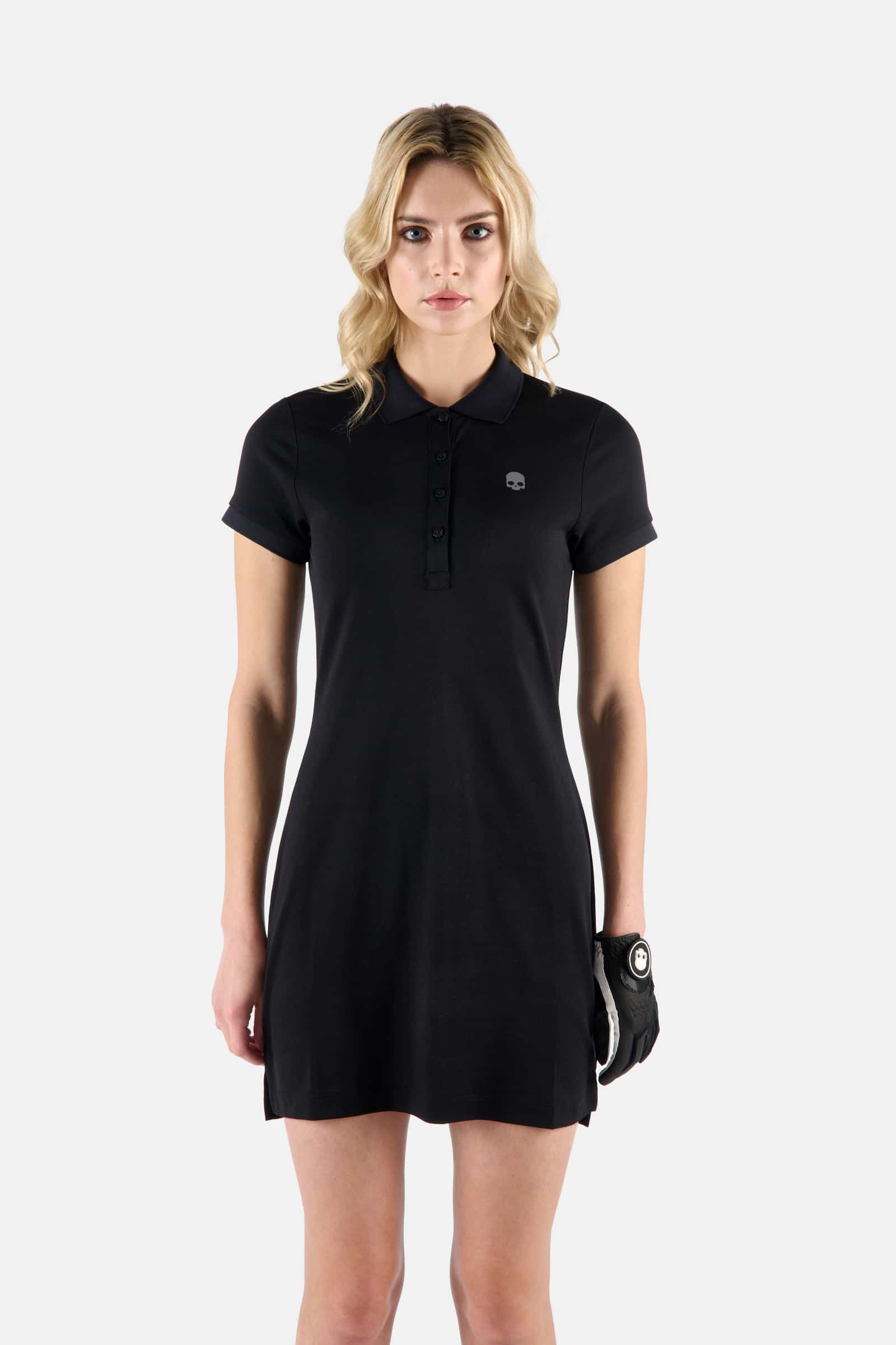 PIQUET DRESS - BLACK - Hydrogen - Luxury Sportwear