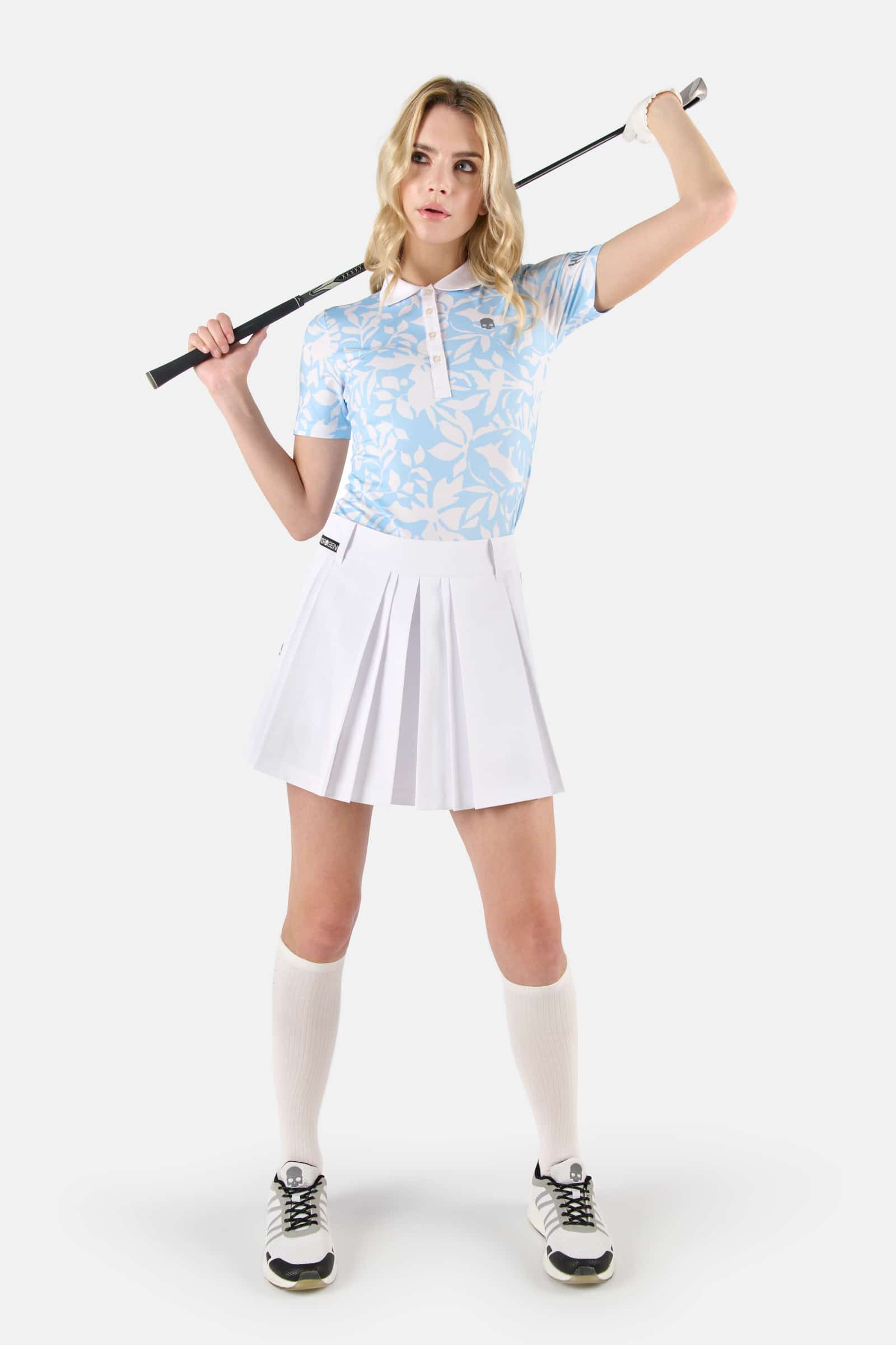 POLO CON STAMPA JUNGLE - WHITE - Abbigliamento sportivo | Hydrogen
