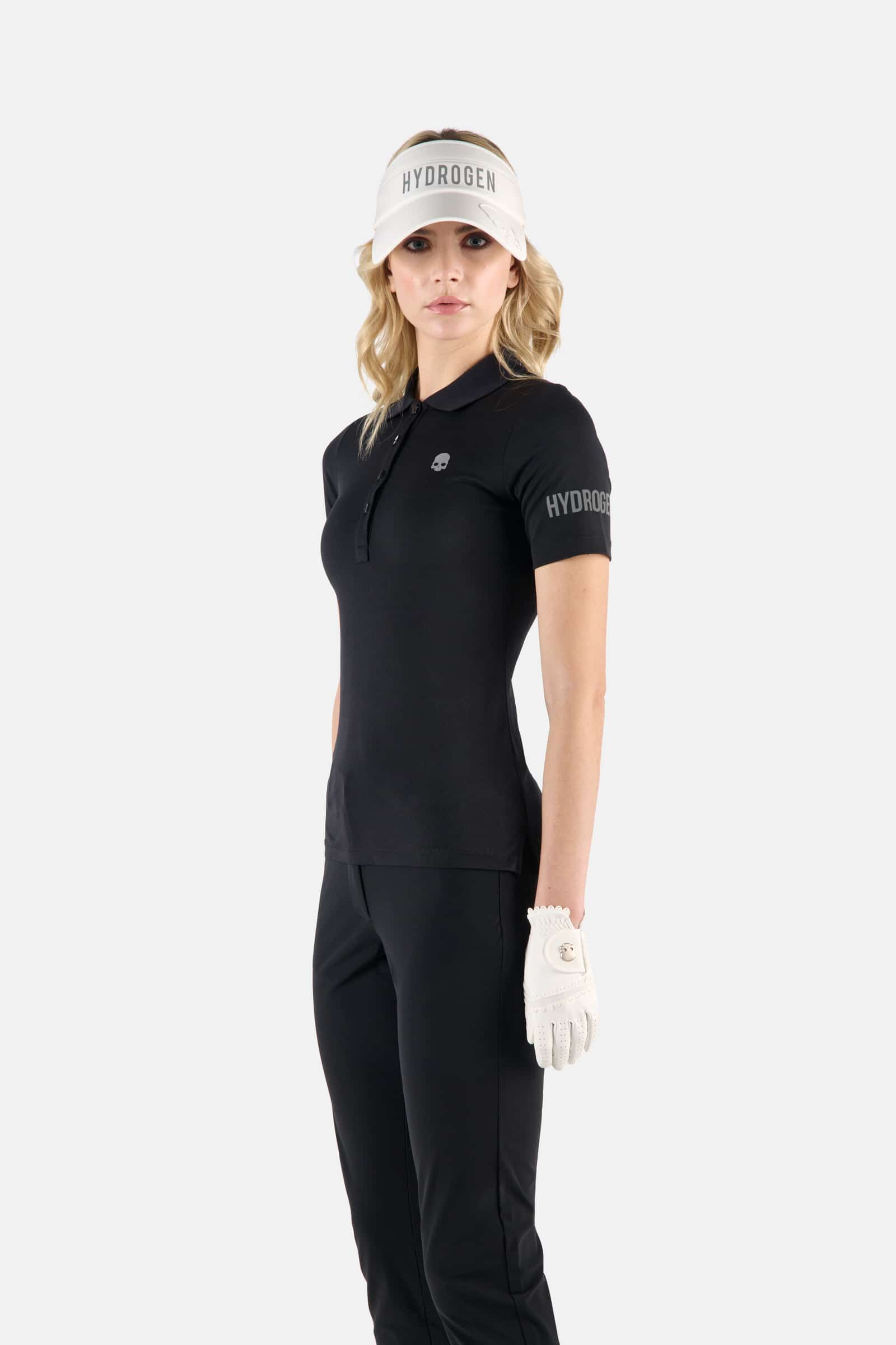 GOLF PIQUET POLO - BLACK - Hydrogen - Luxury Sportwear