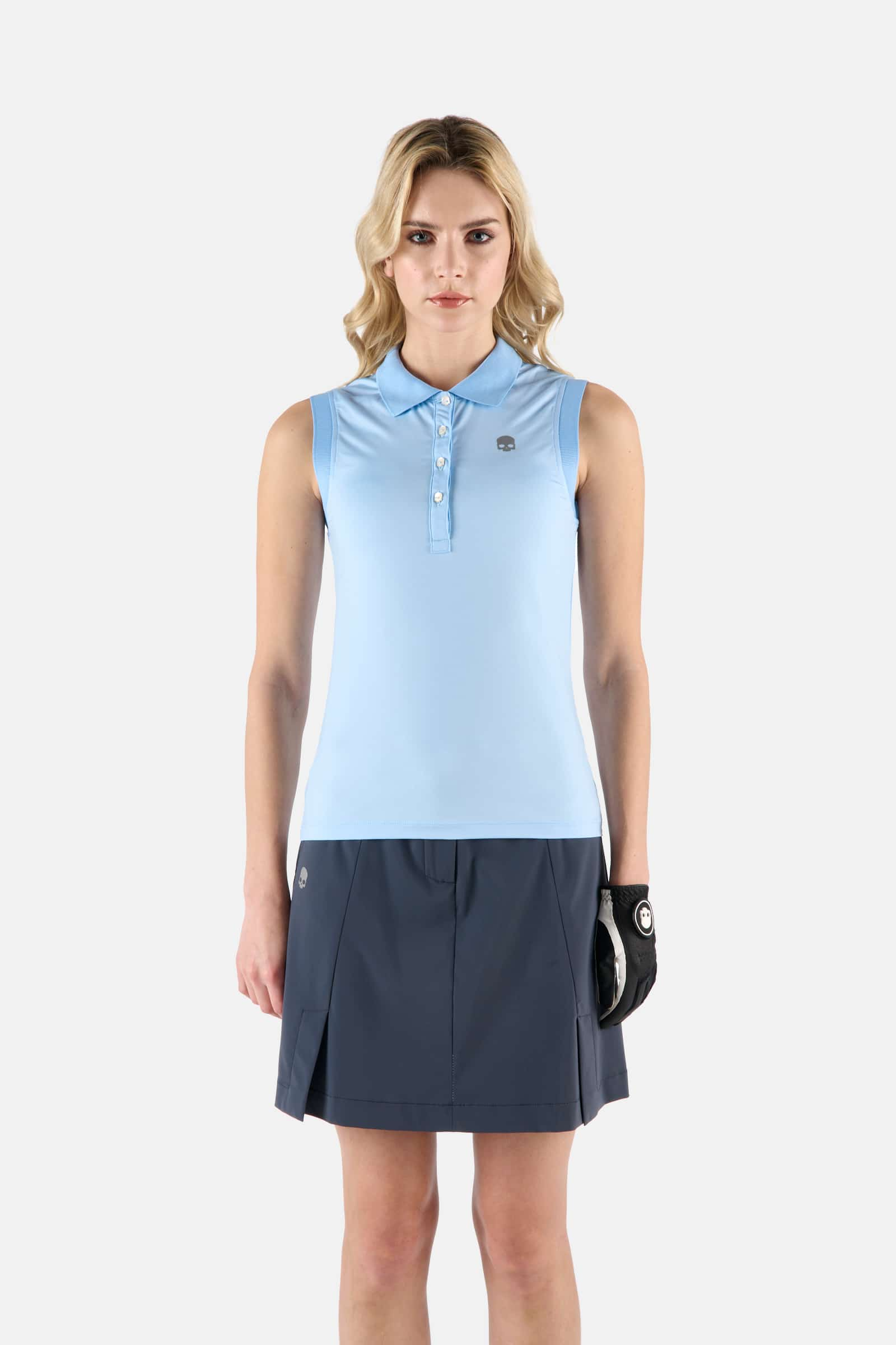 BASIC SLEEVELESS POLO - Apparel - Hydrogen - Luxury Sportwear