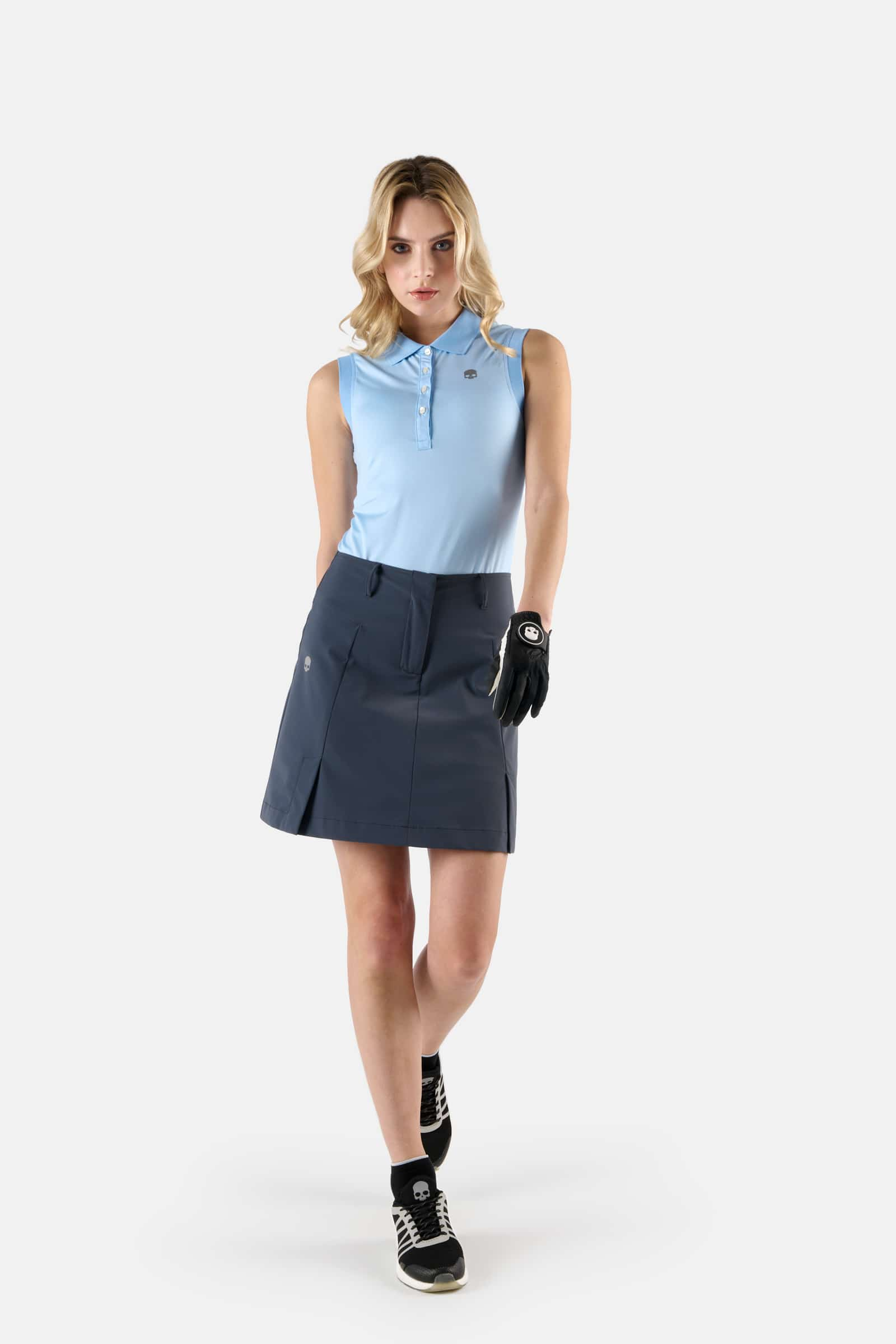 BASIC SLEEVELESS POLO - LIGHT BLUE - Hydrogen - Luxury Sportwear