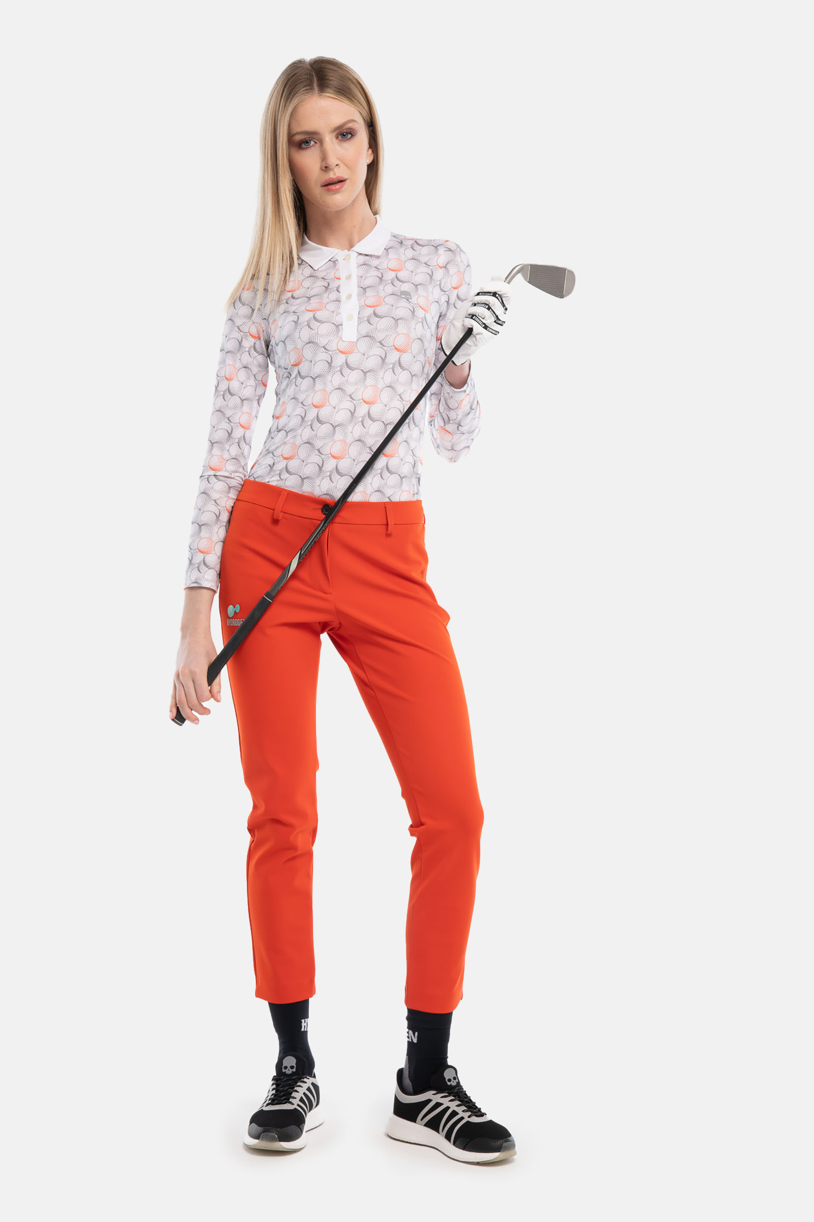 H2 TECH PANTS - ORANGE,BLUE - Hydrogen - Luxury Sportwear