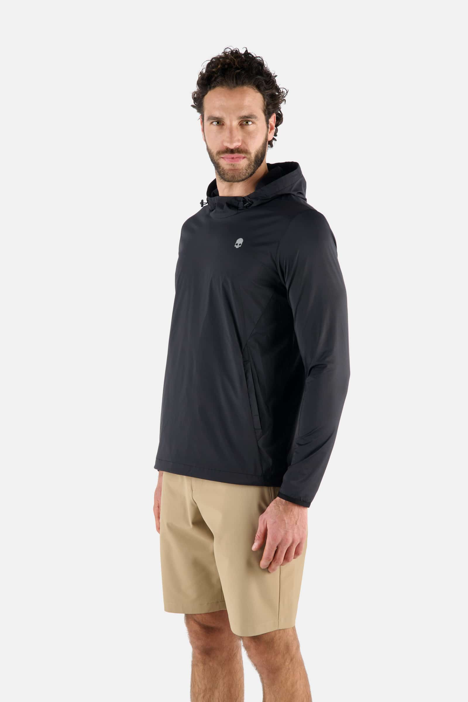 WINDBREAKER JACKET - BLACK - Hydrogen - Luxury Sportwear