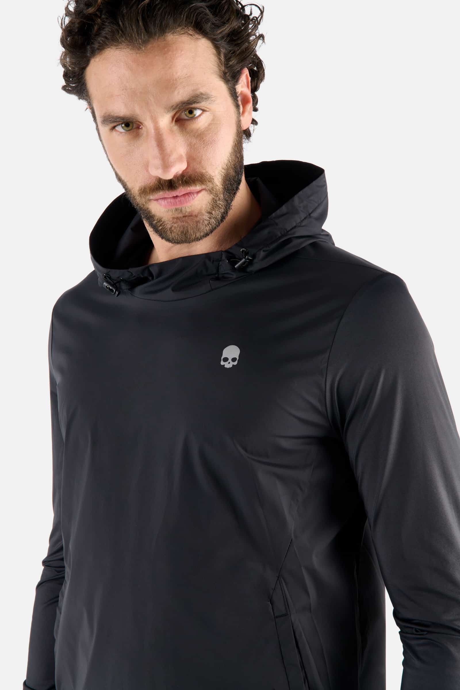 WINDBREAKER JACKET - BLACK - Hydrogen - Luxury Sportwear