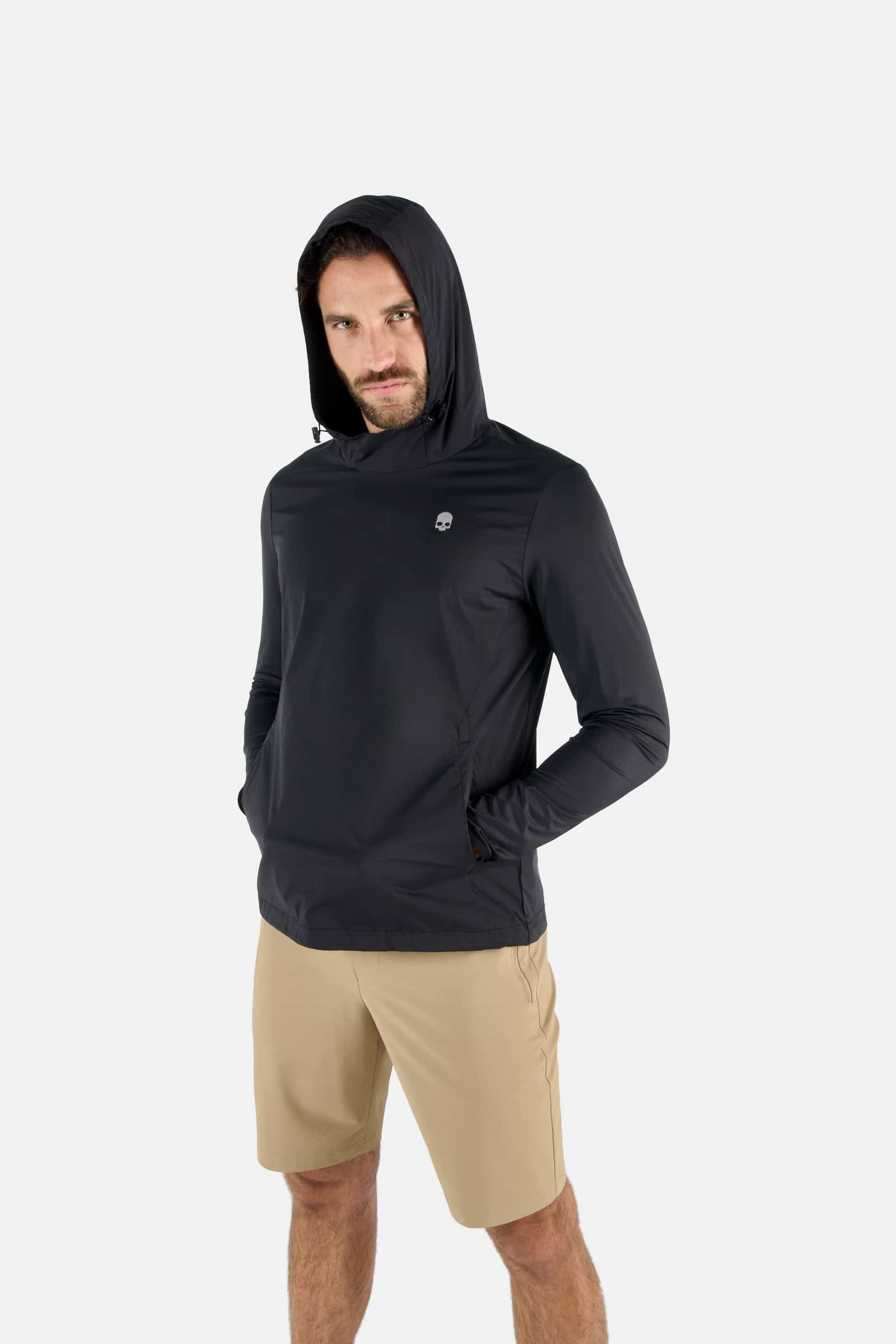 WINDBREAKER JACKET - BLACK - Hydrogen - Luxury Sportwear