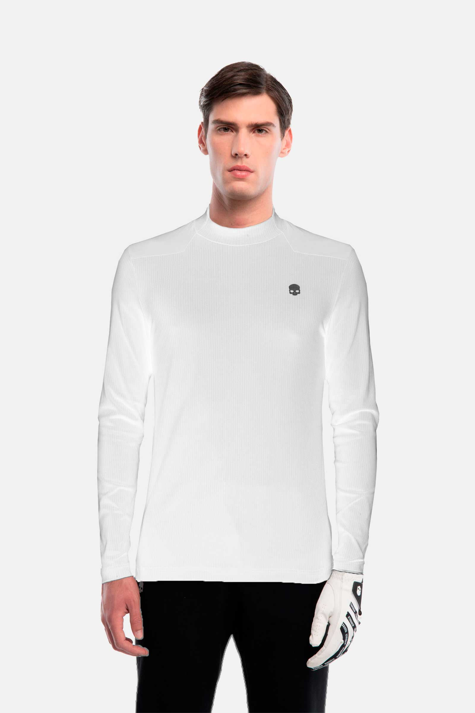 TECH RIB ROLL NECK LS - Hydrogen - Luxury Sportwear