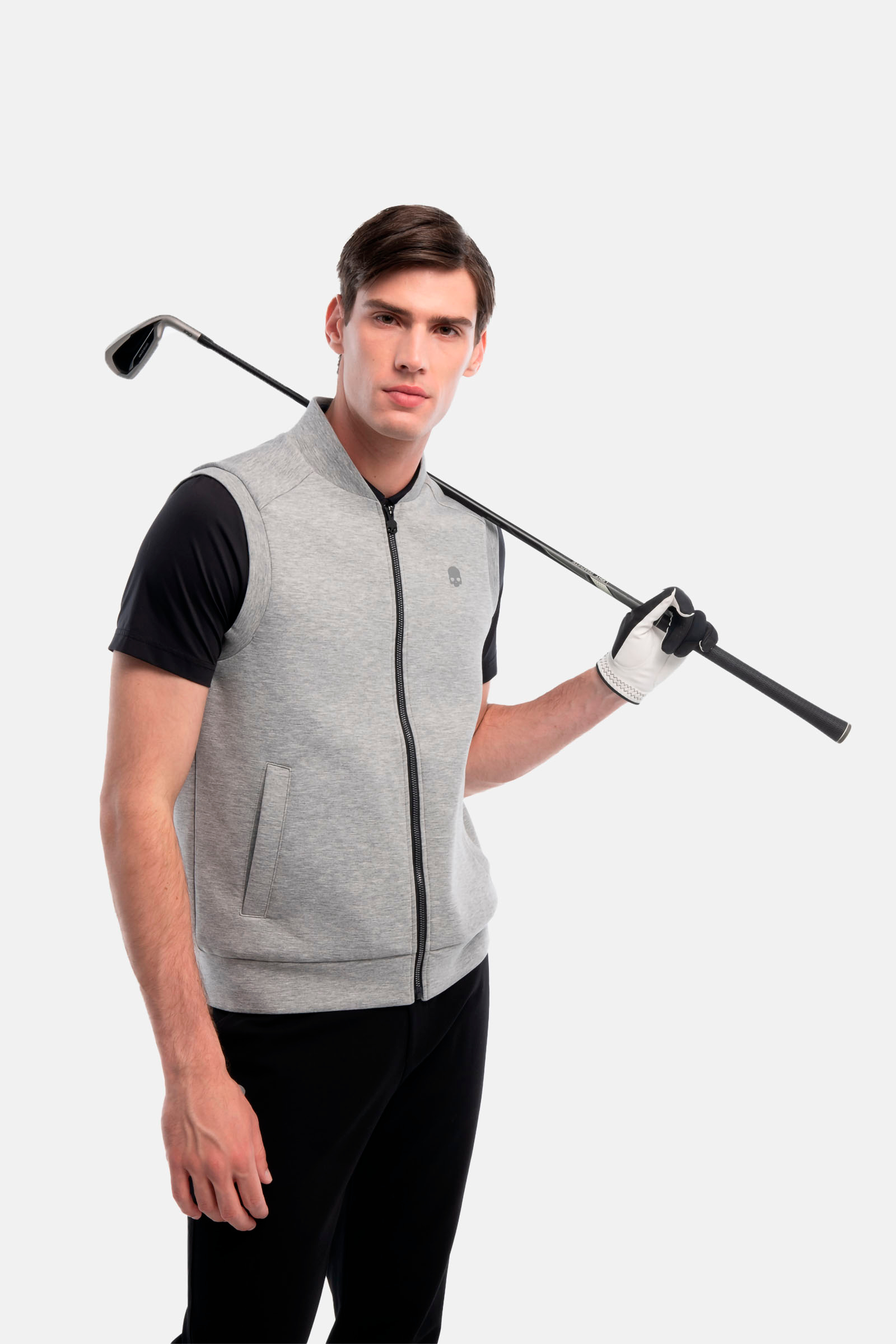 SLEEVELESS SWEATSHIRT - GREY - Hydrogen - Luxury Sportwear