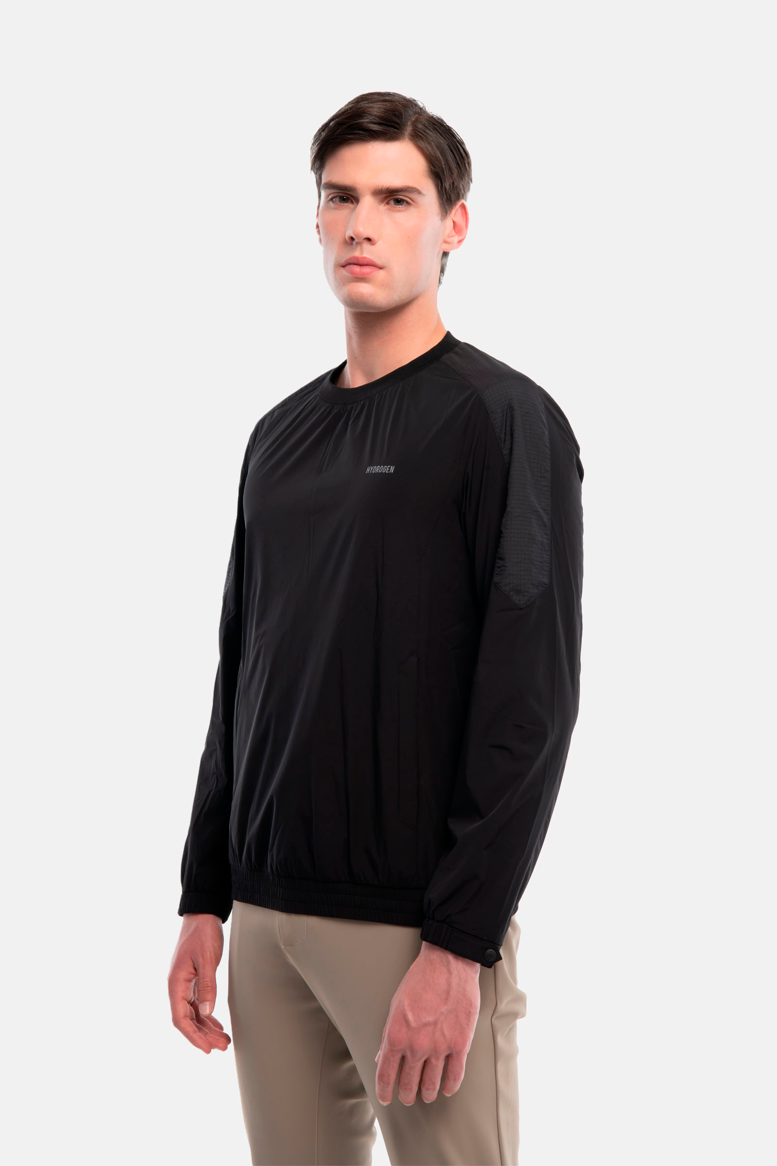 TECH SWEATSHIRT - BLACK - Hydrogen - Luxury Sportwear