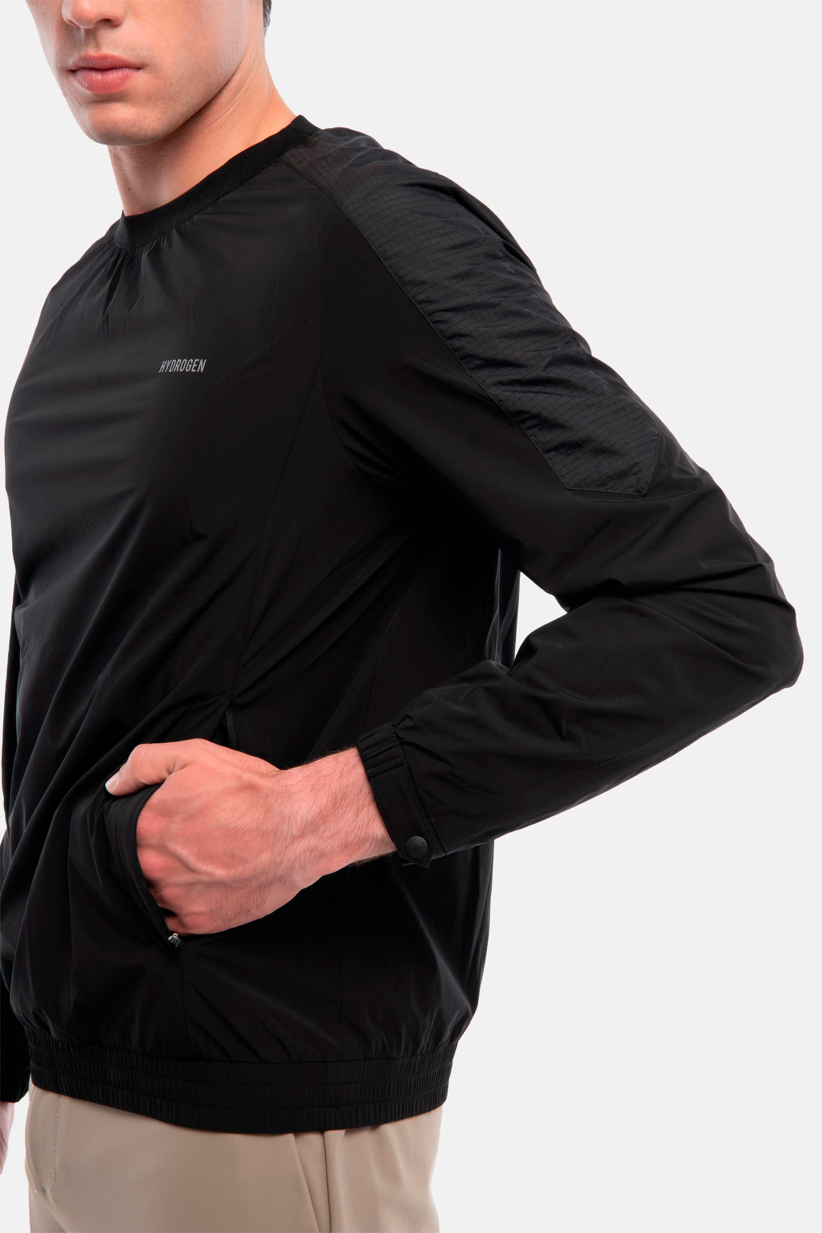 TECH SWEATSHIRT - BLACK - Hydrogen - Luxury Sportwear