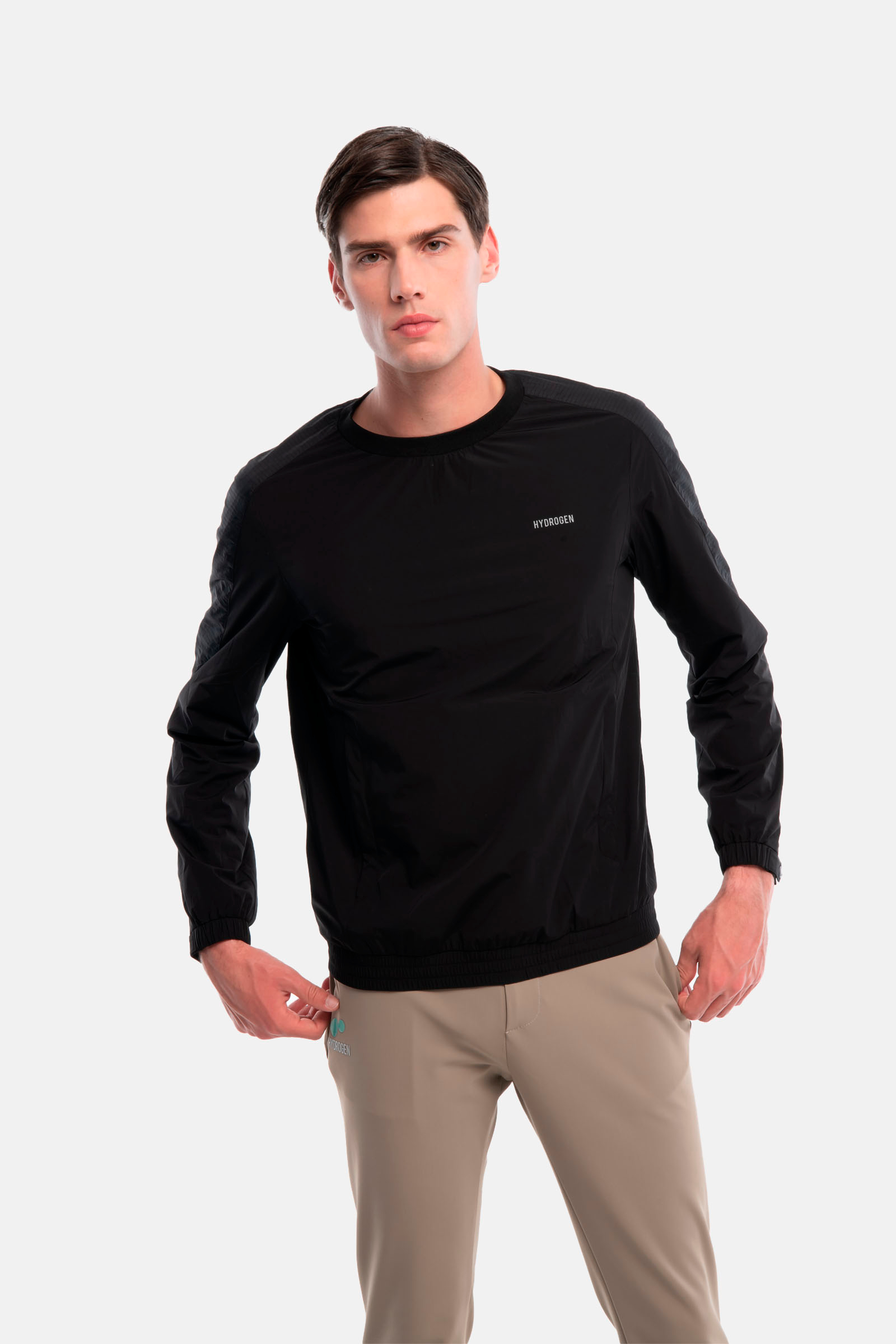 TECH SWEATSHIRT - BLACK - Hydrogen - Luxury Sportwear