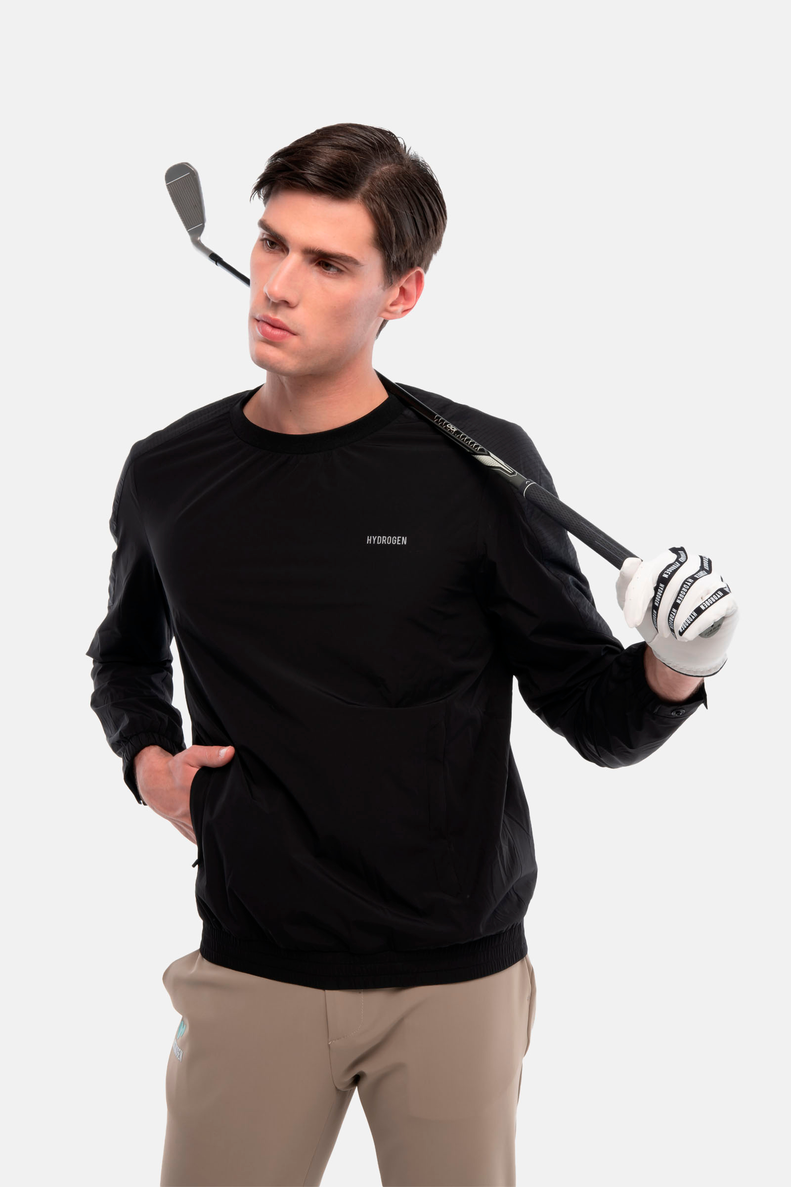 TECH SWEATSHIRT - BLACK - Hydrogen - Luxury Sportwear