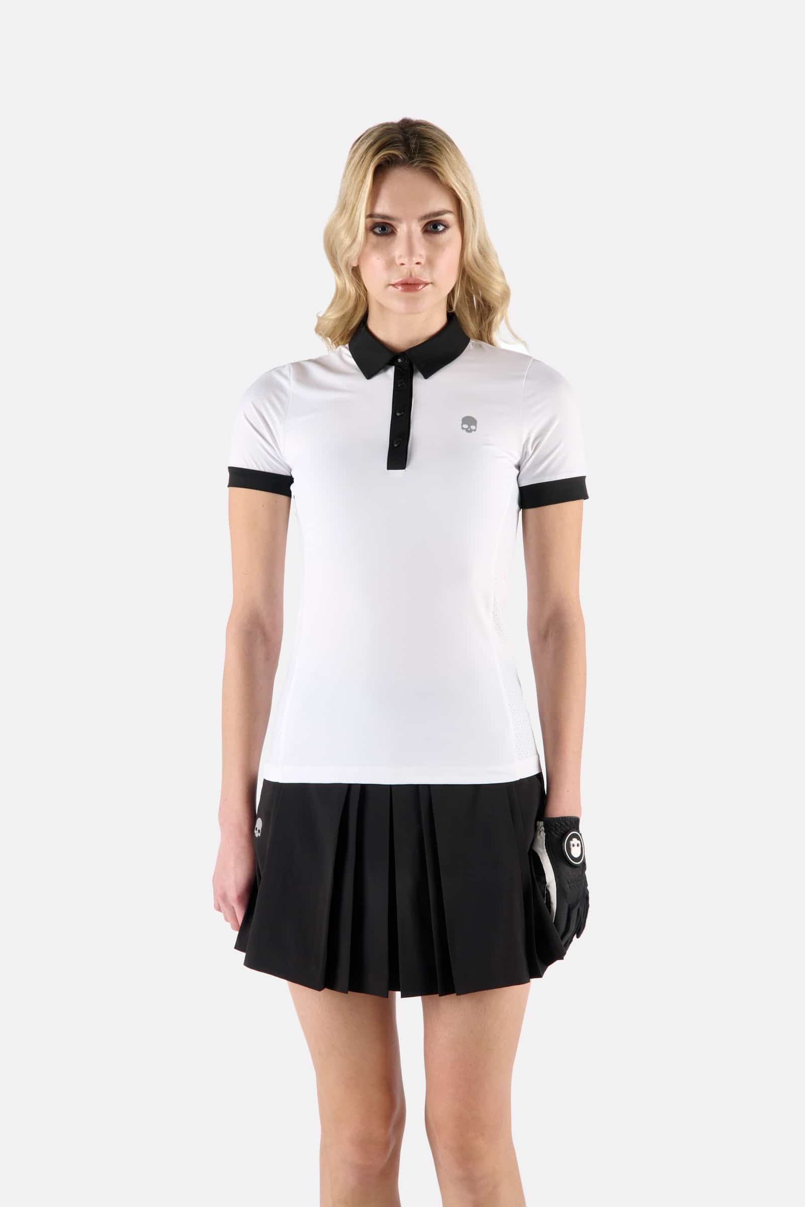 POLO A MANICA CORTA - WHITE,BLACK - Abbigliamento sportivo | Hydrogen