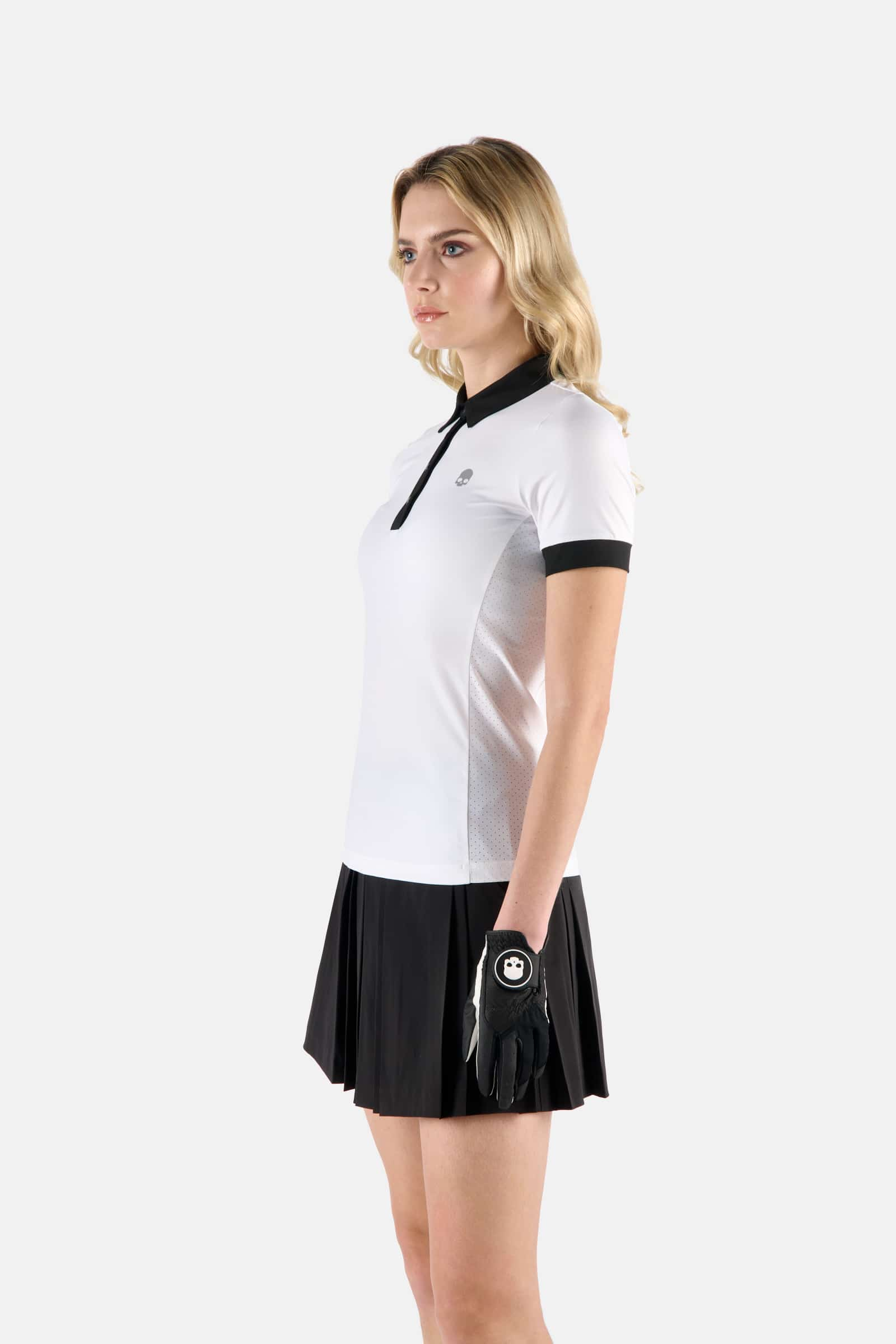 POLO A MANICA CORTA - WHITE,BLACK - Abbigliamento sportivo | Hydrogen