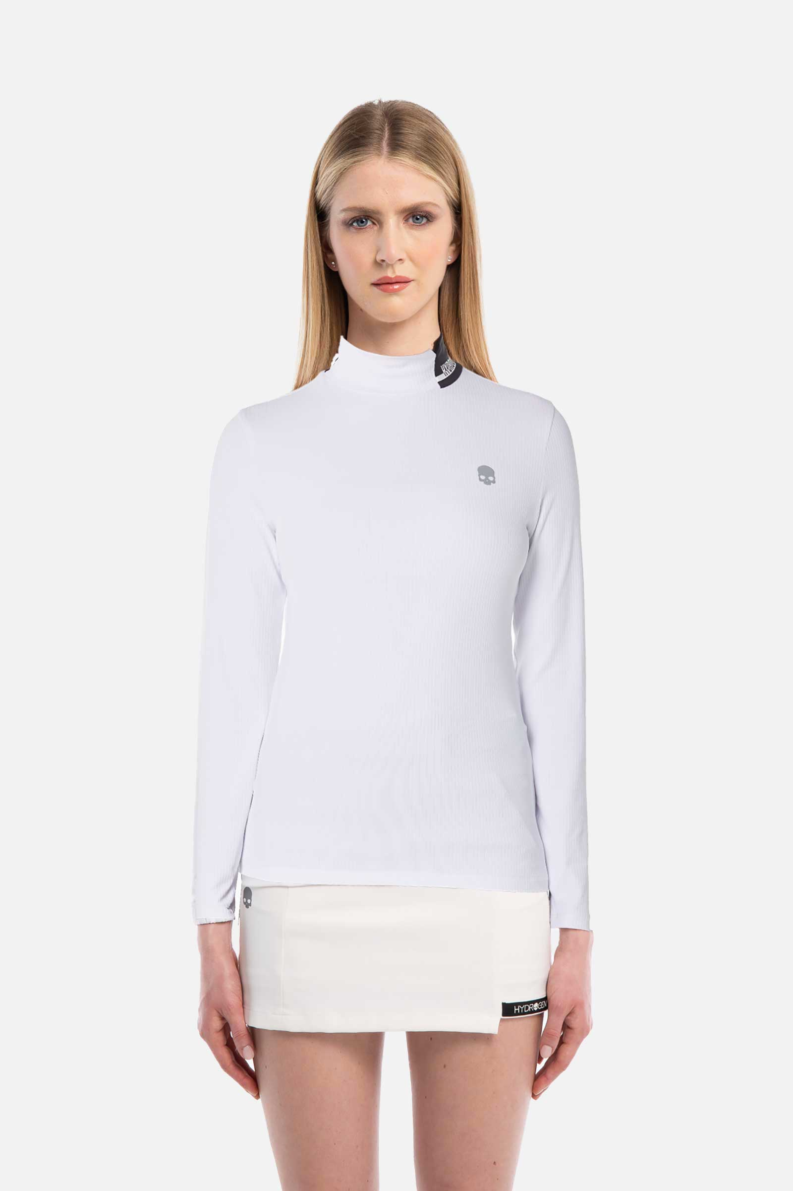 TECH RIB ROLL NECK LS - Hydrogen - Luxury Sportwear