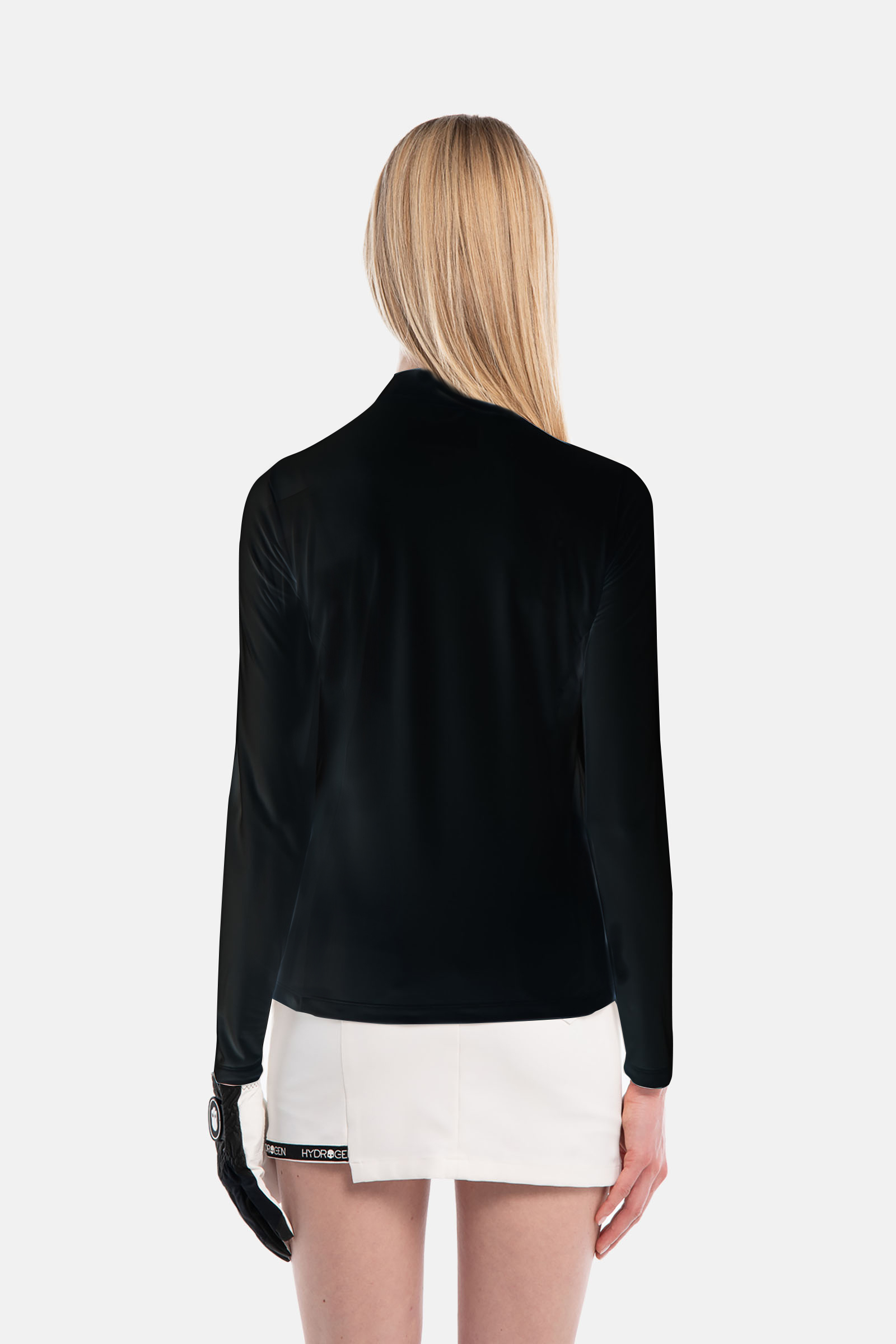 MAGLIA COLLO ALTO A MANICA LUNGA - BLACK - Abbigliamento sportivo | Hydrogen