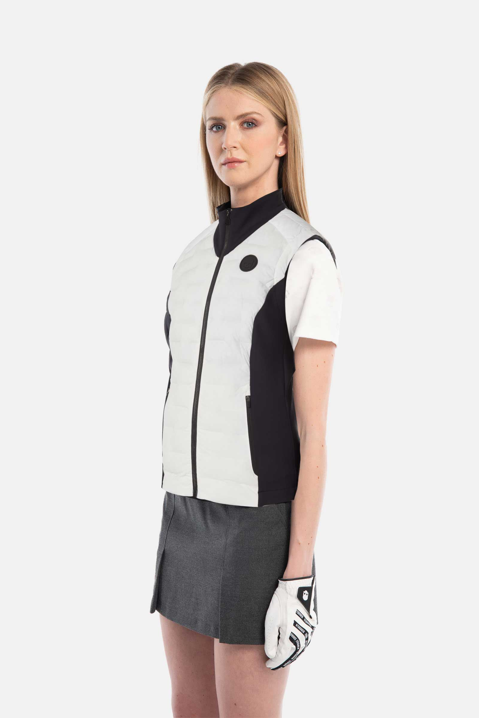 TECH DOWN VEST - WHITE,BLACK - Hydrogen - Luxury Sportwear