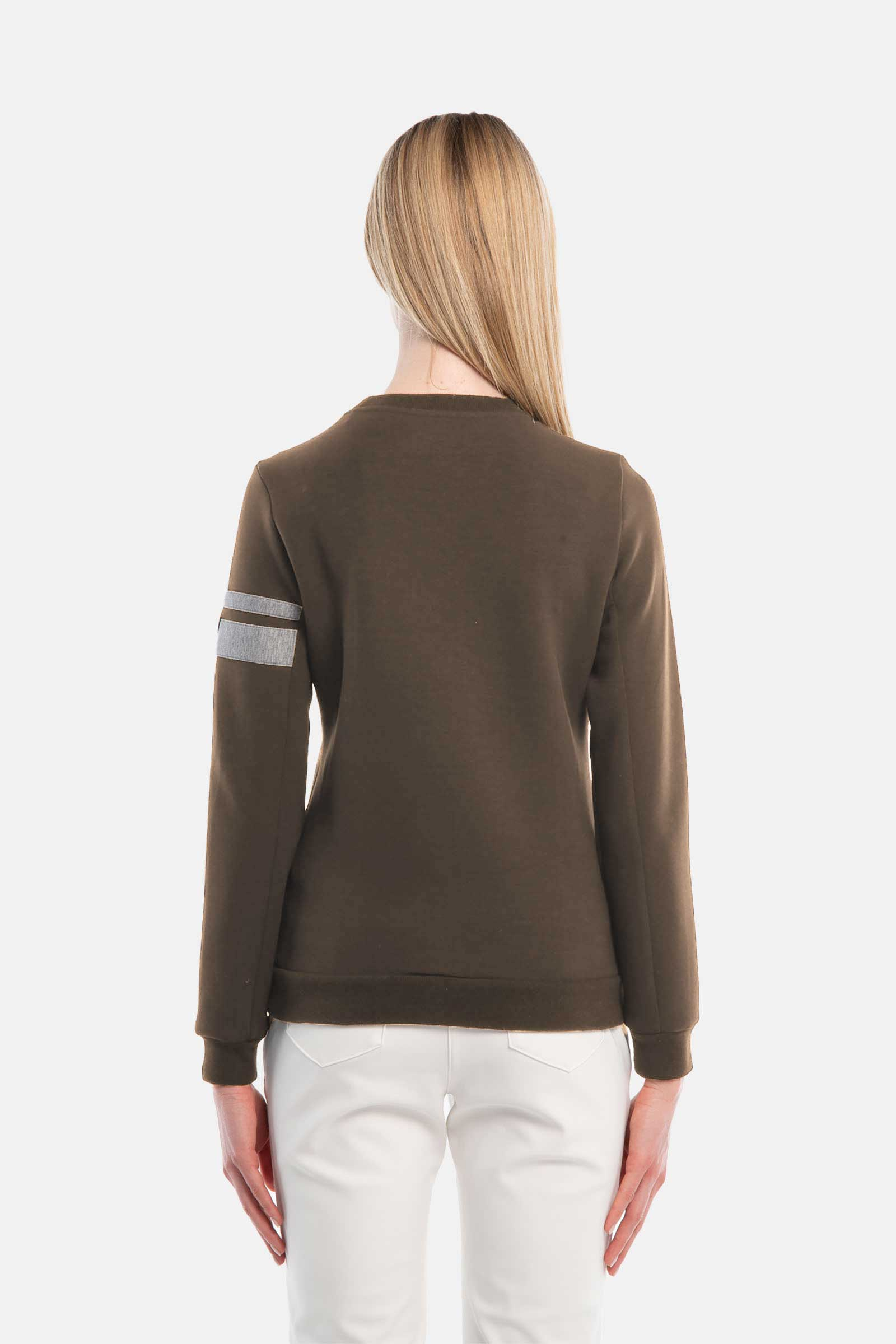 CREWNECK SWEATSHIRT - BEIGE - Hydrogen - Luxury Sportwear