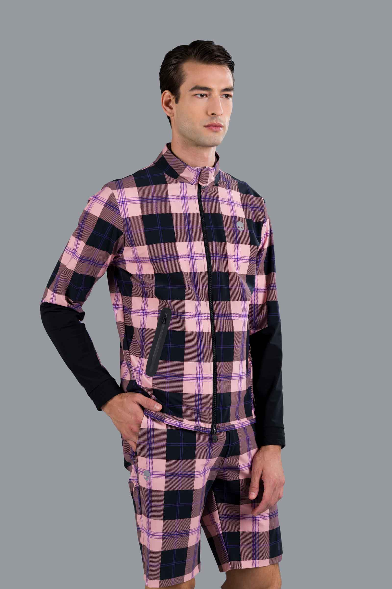 GOLF JKT - DIS. 2 PINK/BLACK - Abbigliamento sportivo | Hydrogen