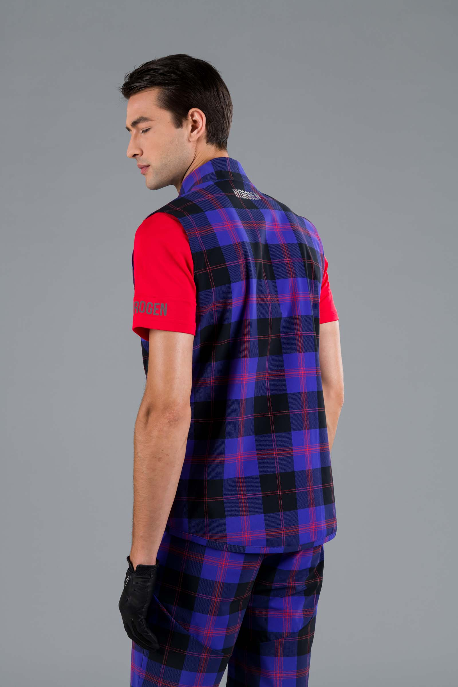 GOLF VEST - DIS. 1 PURPLE/BLACK - Hydrogen - Luxury Sportwear