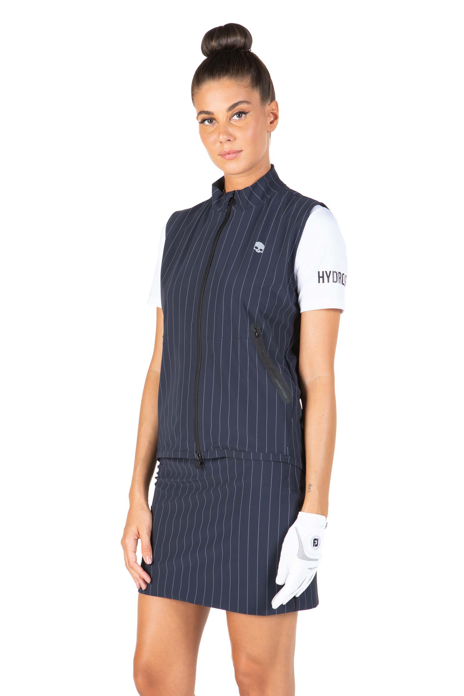 GOLF VEST - BLUE NAVY STRIPE WHITE - Hydrogen - Luxury Sportwear