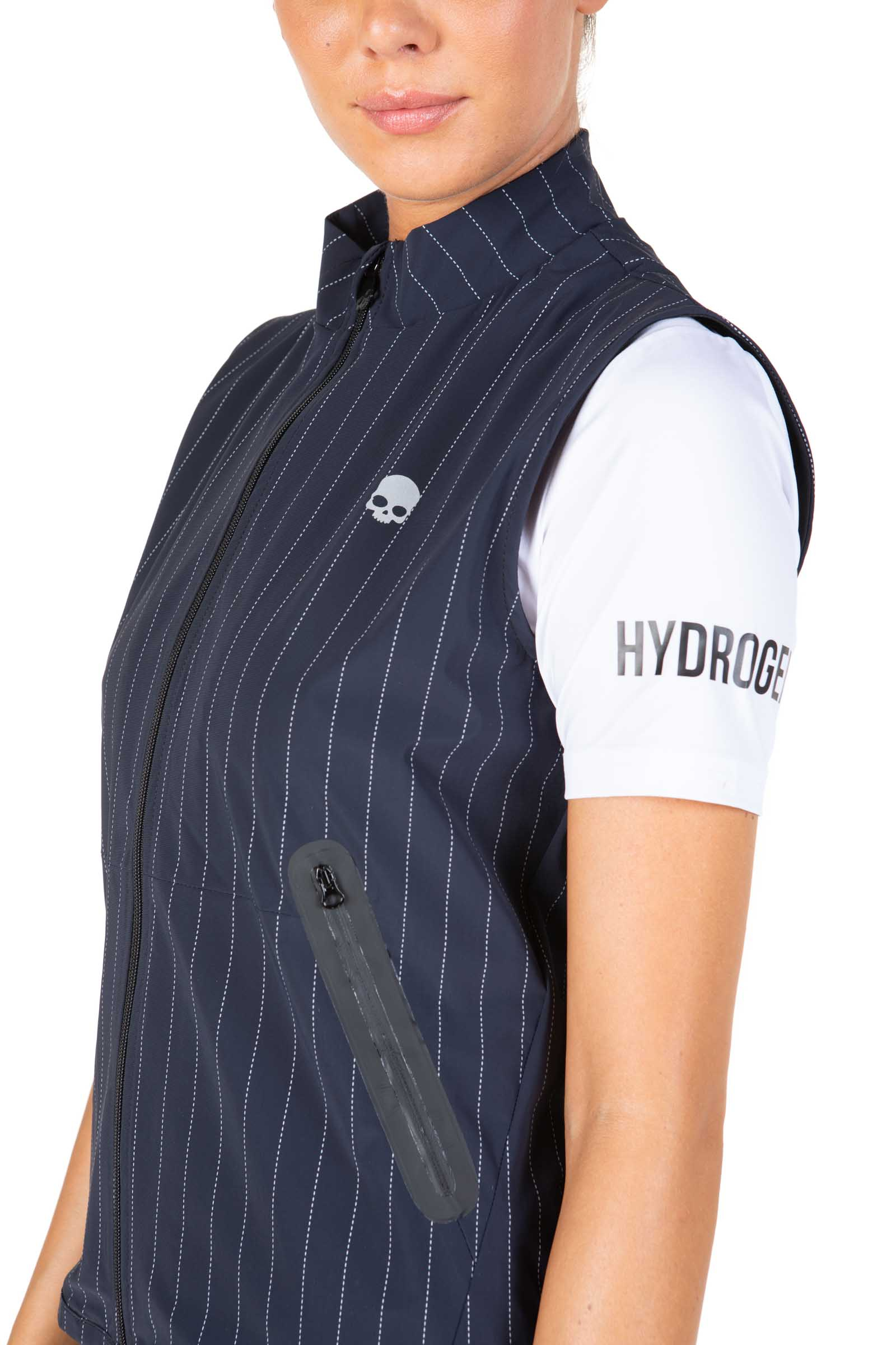 GOLF VEST - BLUE NAVY STRIPE WHITE - Hydrogen - Luxury Sportwear