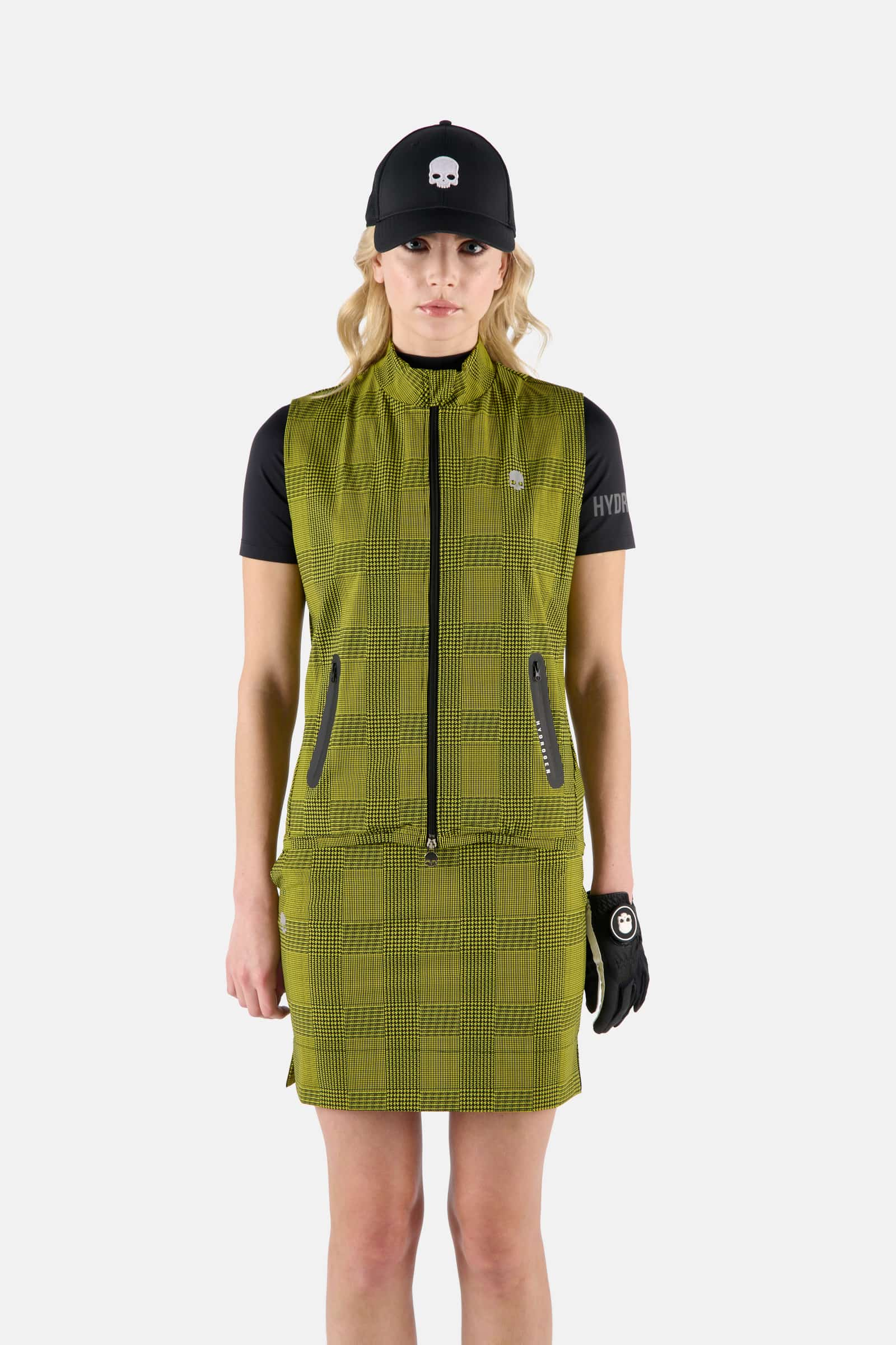 GOLF VEST - YELLOW,BLACK - Hydrogen - Luxury Sportwear