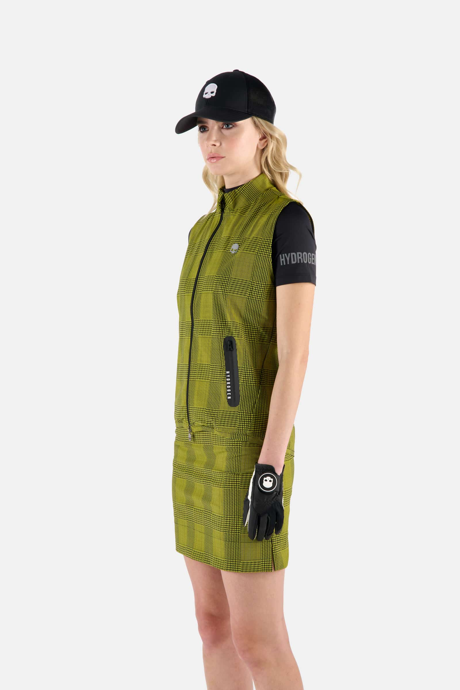GOLF VEST - YELLOW,BLACK - Hydrogen - Luxury Sportwear