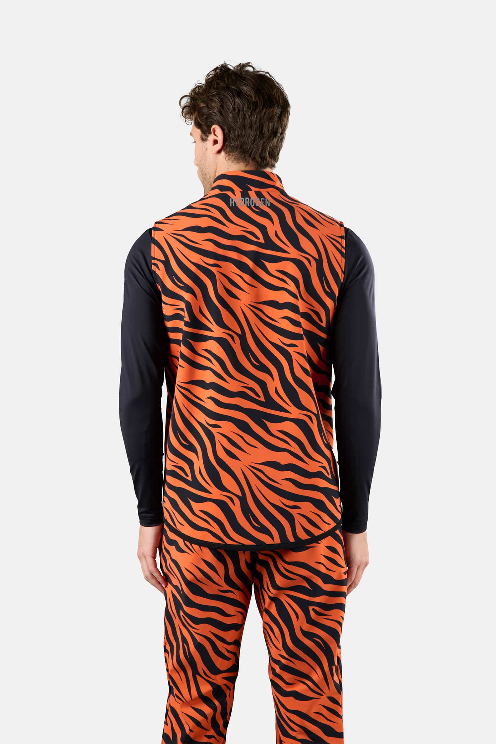 WINTER GOLF VEST - ORANGE TIGER - Hydrogen - Luxury Sportwear