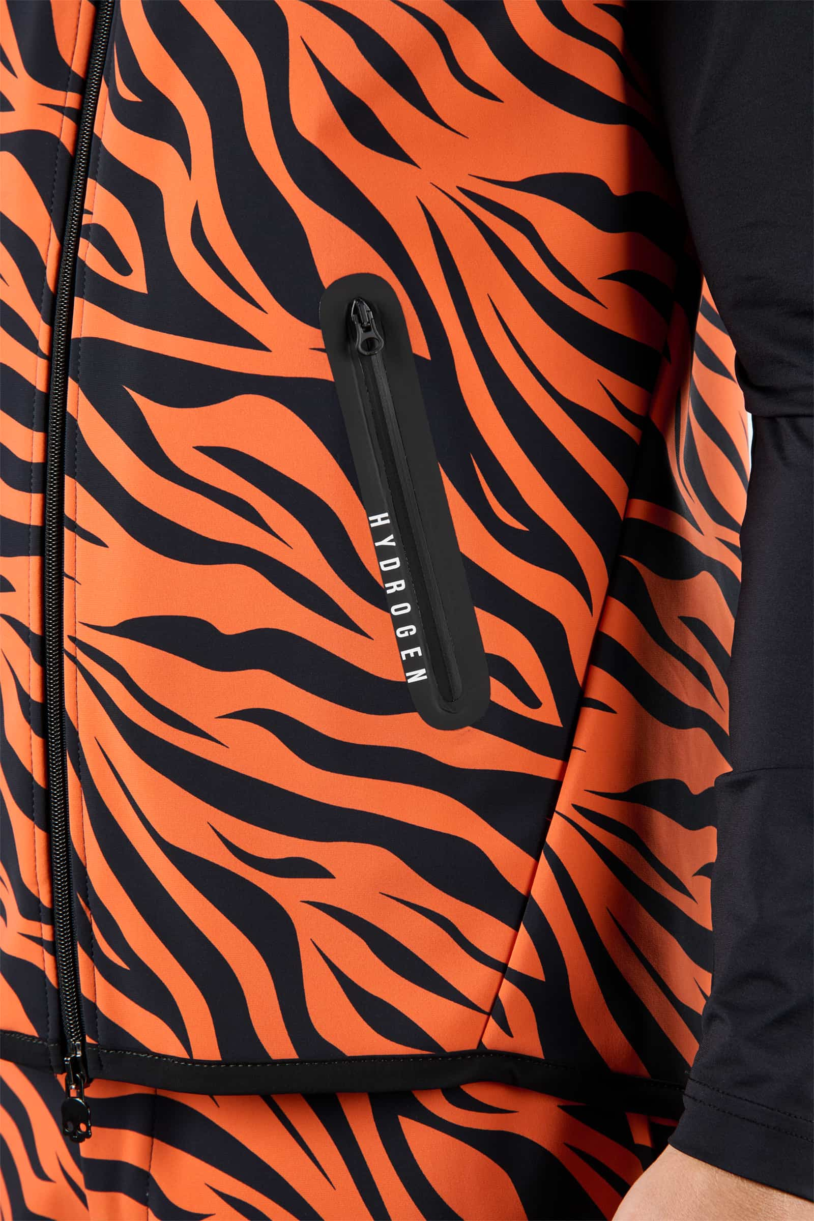 WINTER GOLF VEST - ORANGE TIGER - Hydrogen - Luxury Sportwear