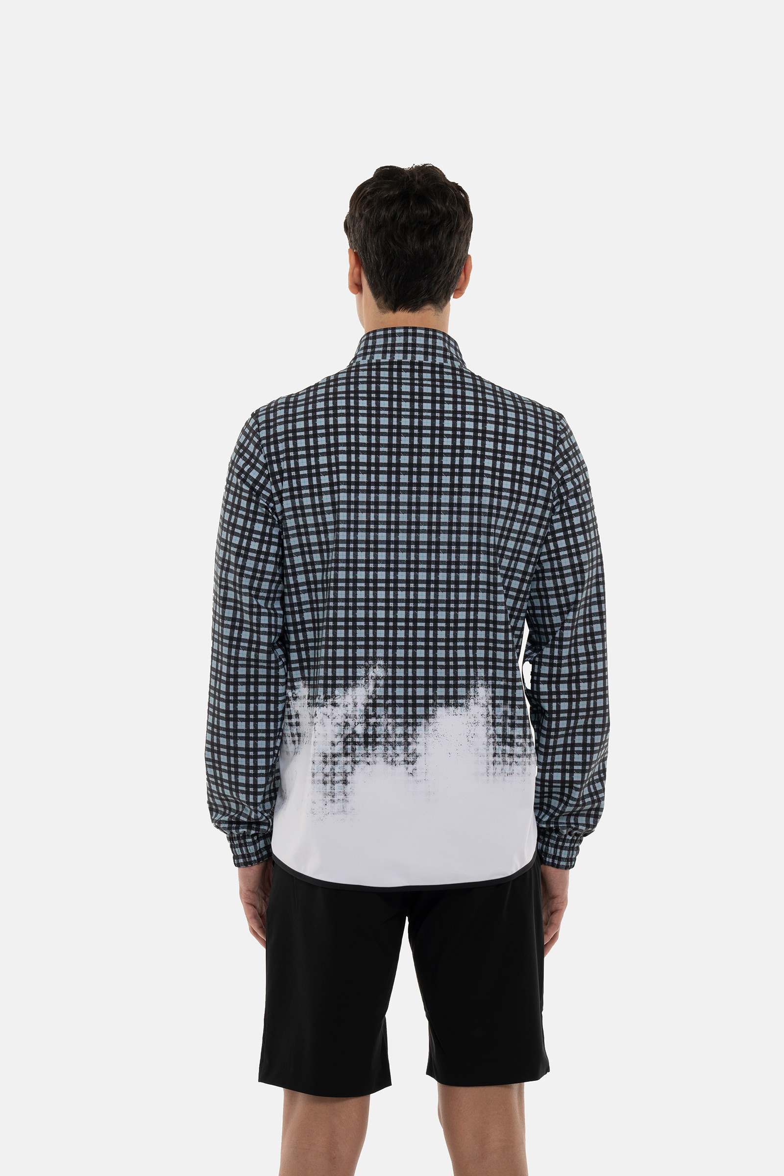 PAINTED TARTAN TECH JACKET - TARTAN - Hydrogen - Luxury Sportwear