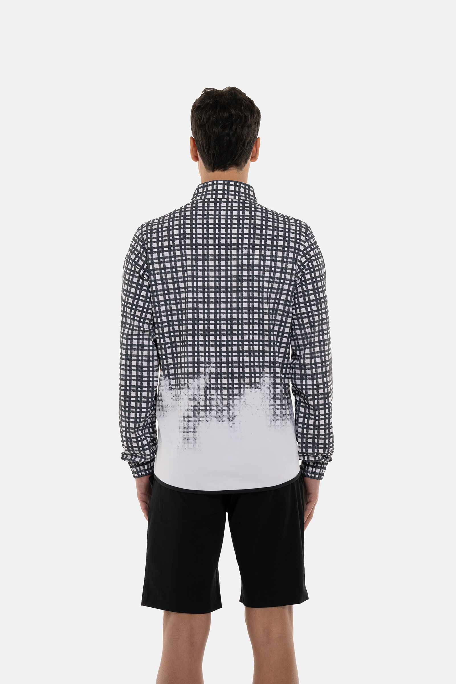 PAINTED TARTAN TECH JACKET - TARTAN - Hydrogen - Luxury Sportwear