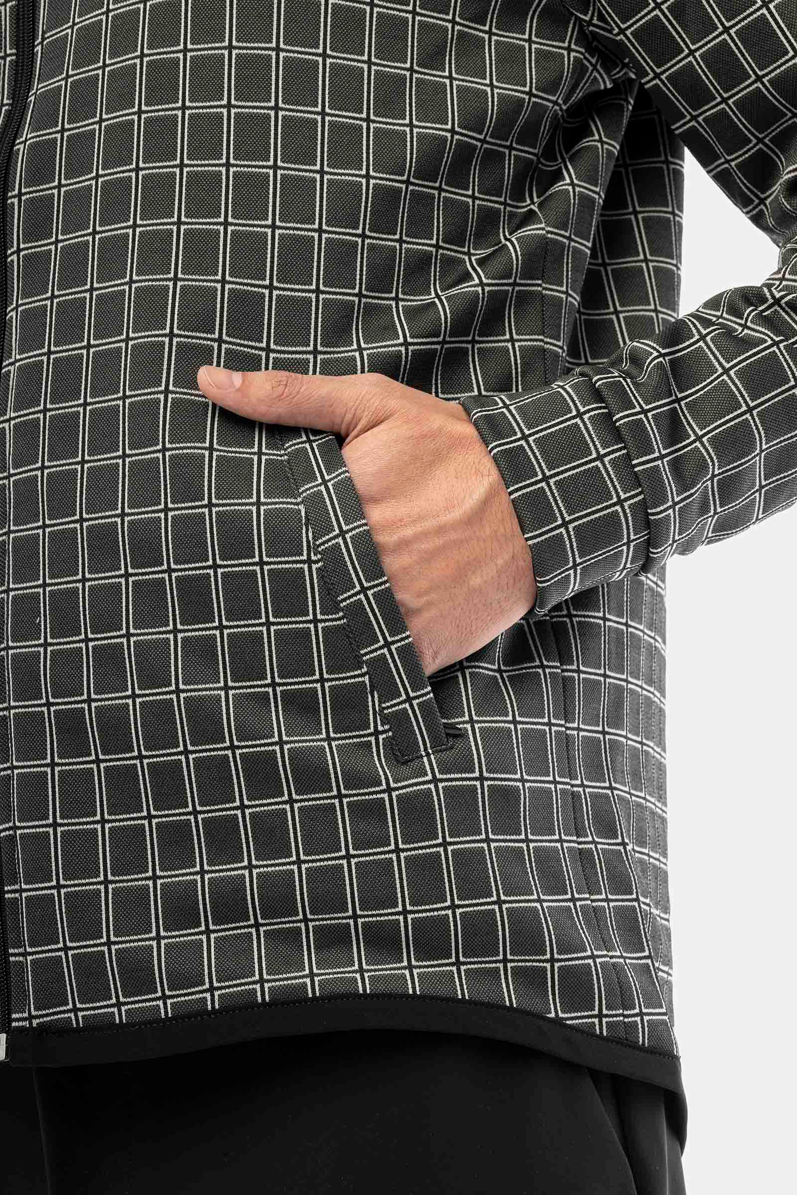 TILES REVERSIBLE TECH JACKET - GREY - Hydrogen - Luxury Sportwear