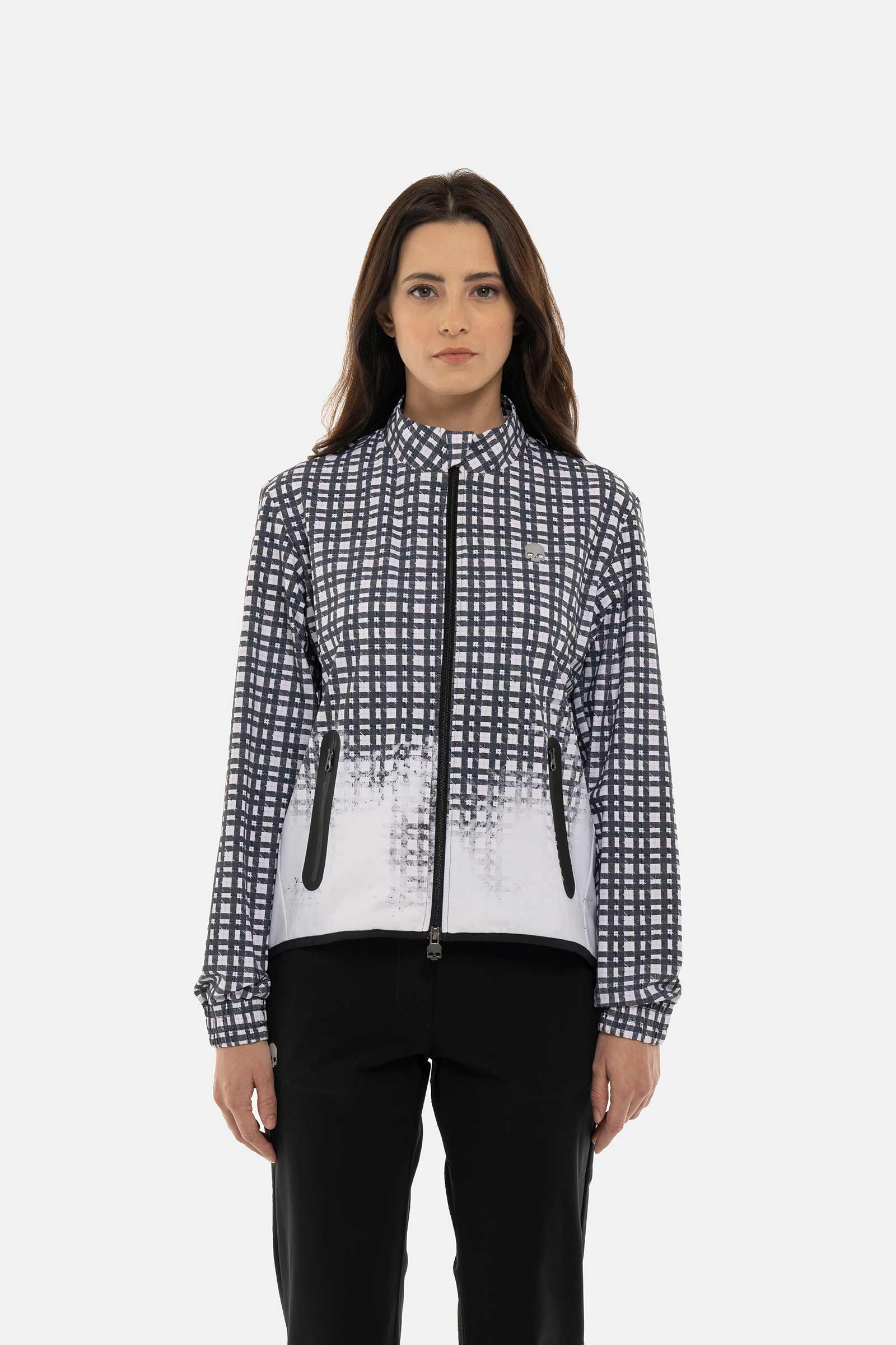 PAINTED TARTAN TECH JACKET - Apparel - Hydrogen - Luxury Sportwear