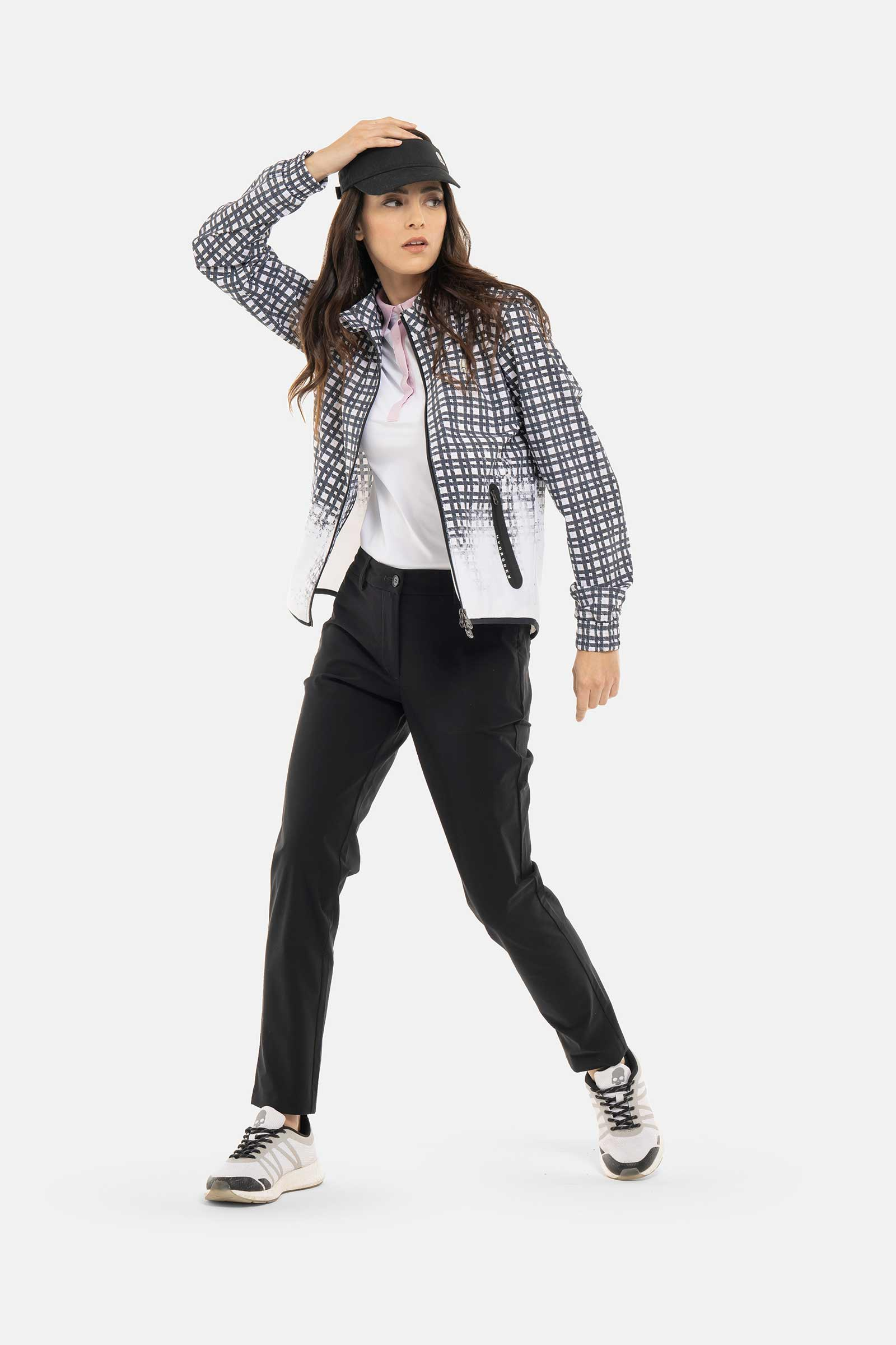 PAINTED TARTAN TECH JACKET - TARTAN - Hydrogen - Luxury Sportwear