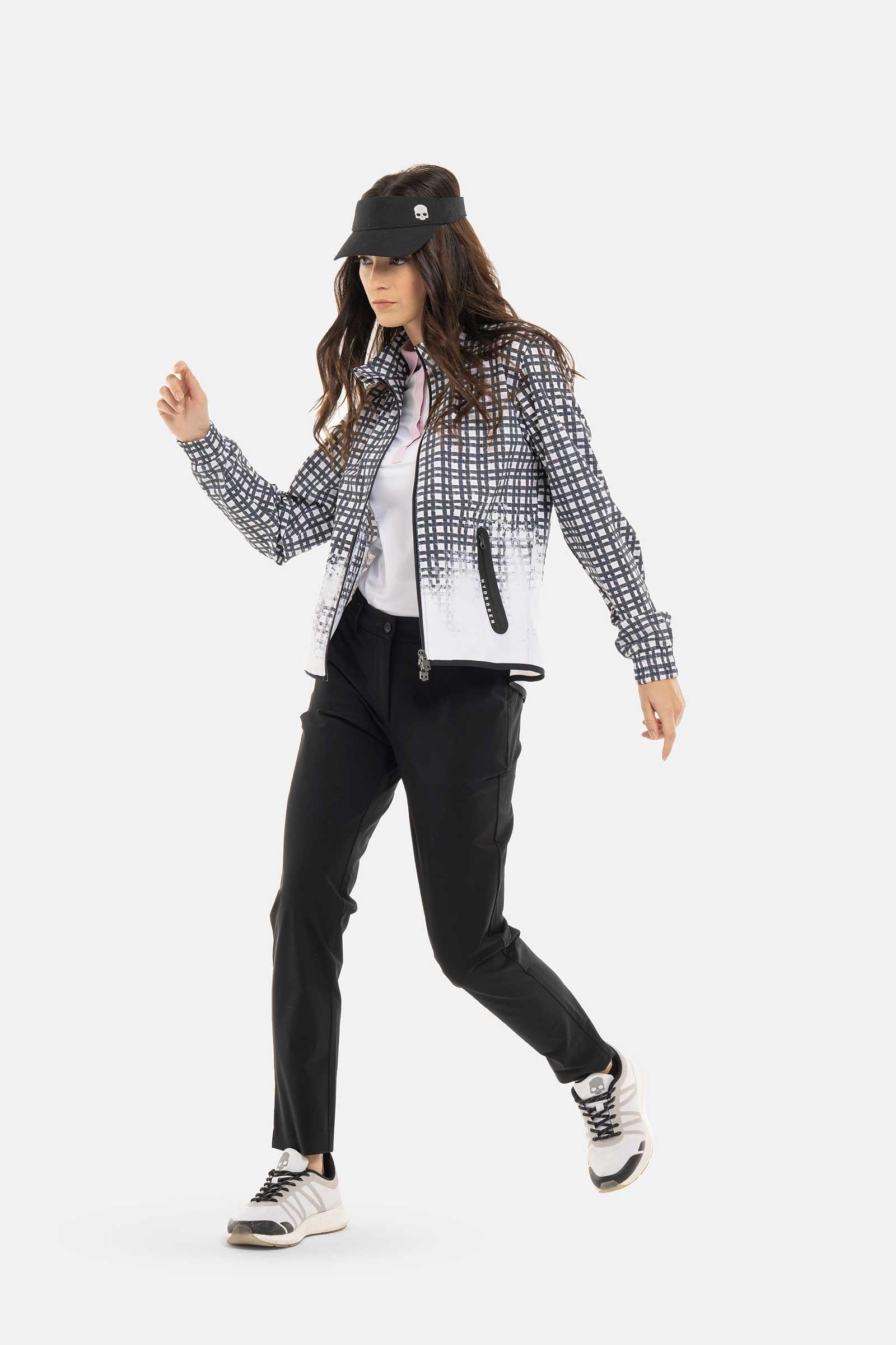 PAINTED TARTAN TECH JACKET - TARTAN - Hydrogen - Luxury Sportwear