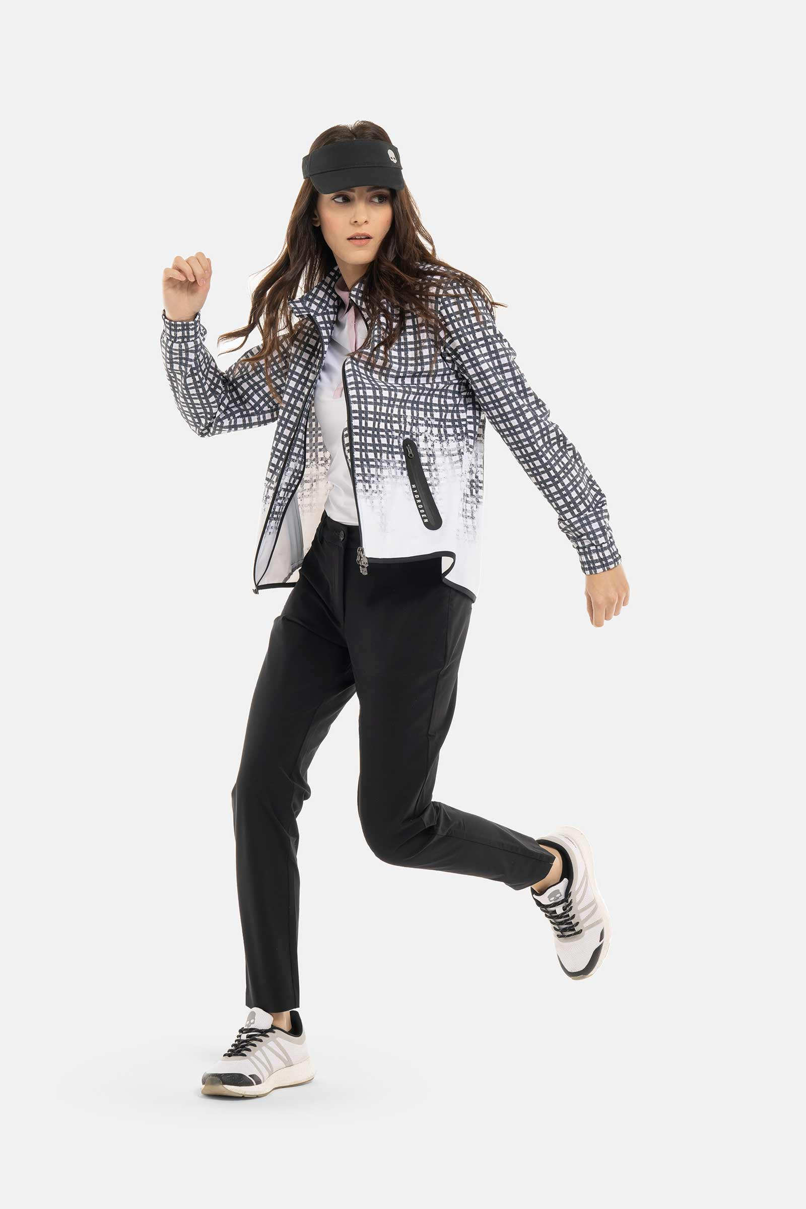 PAINTED TARTAN TECH JACKET - TARTAN - Hydrogen - Luxury Sportwear