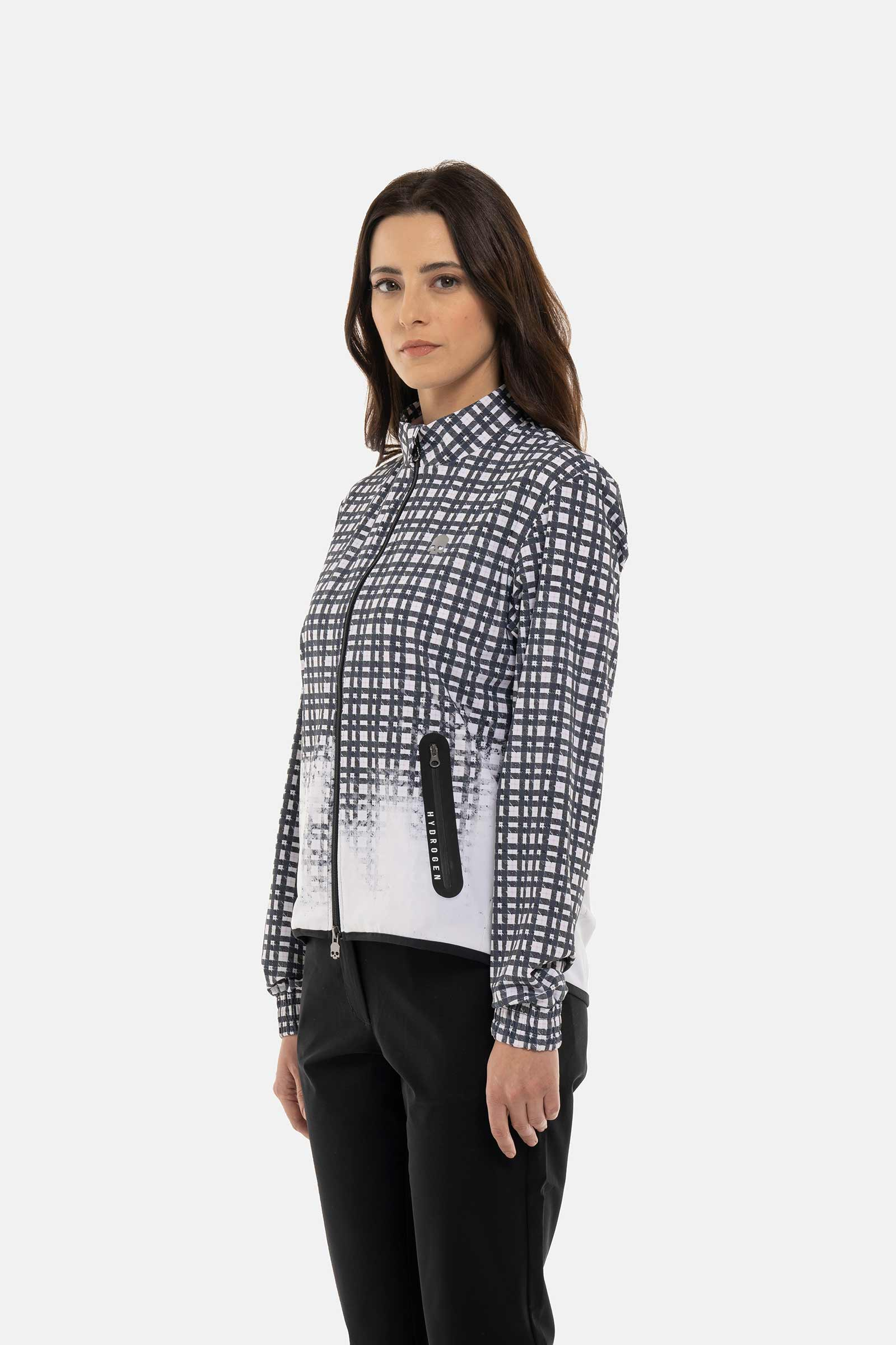PAINTED TARTAN TECH JACKET - TARTAN - Hydrogen - Luxury Sportwear