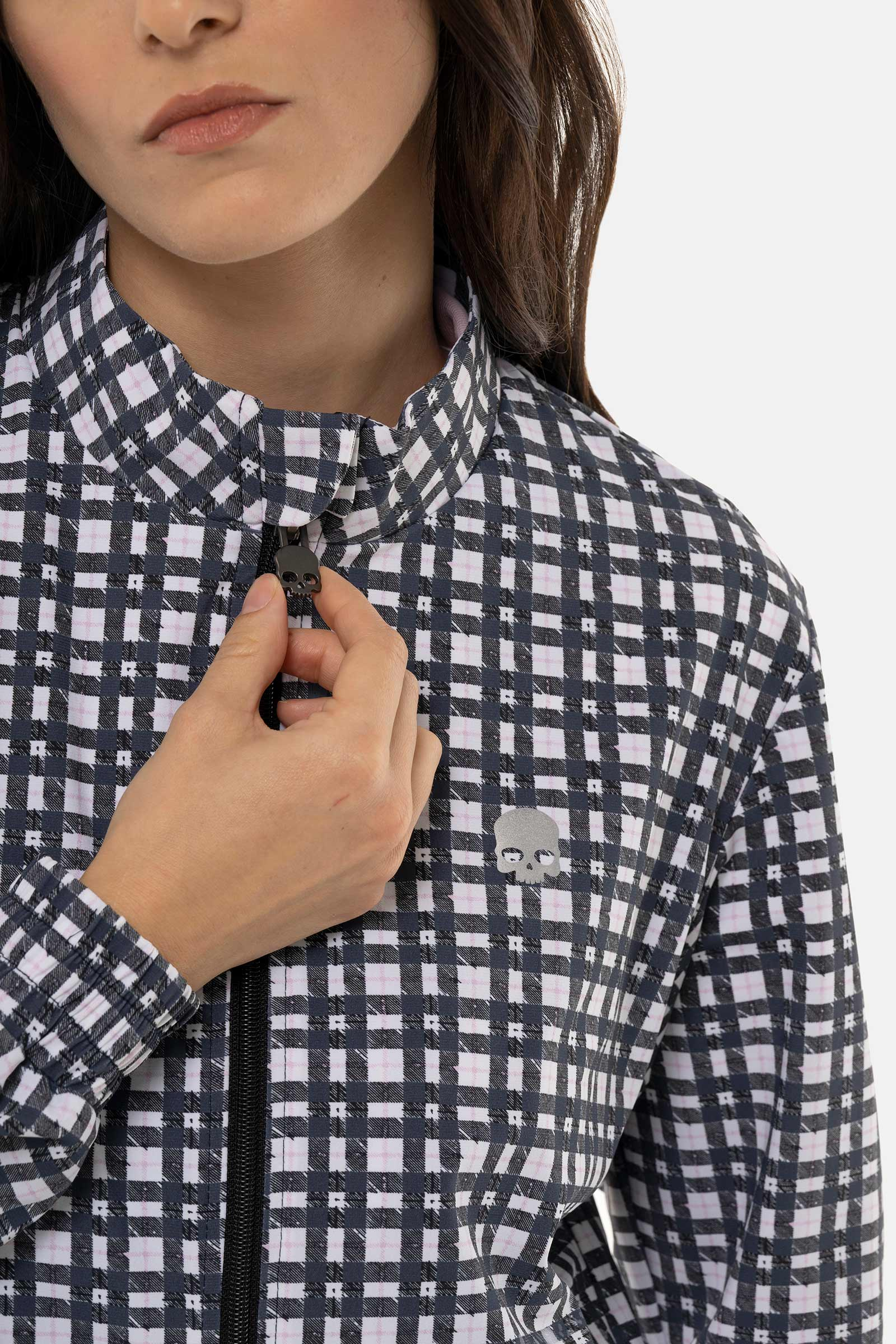 PAINTED TARTAN TECH JACKET - TARTAN - Hydrogen - Luxury Sportwear
