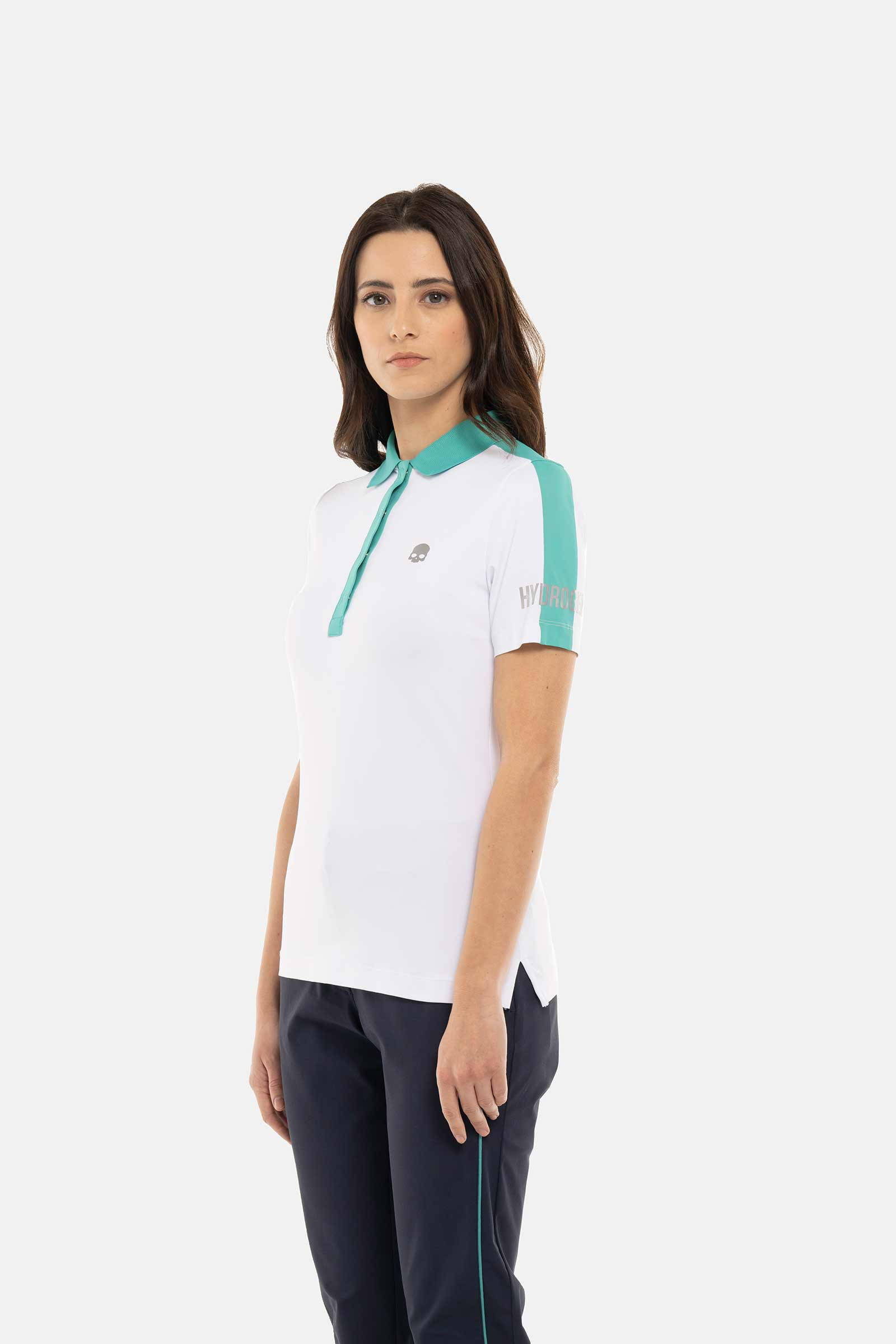 PAINTED TARTAN SKULL TECH POLO - WHITE - Hydrogen - Luxury Sportwear