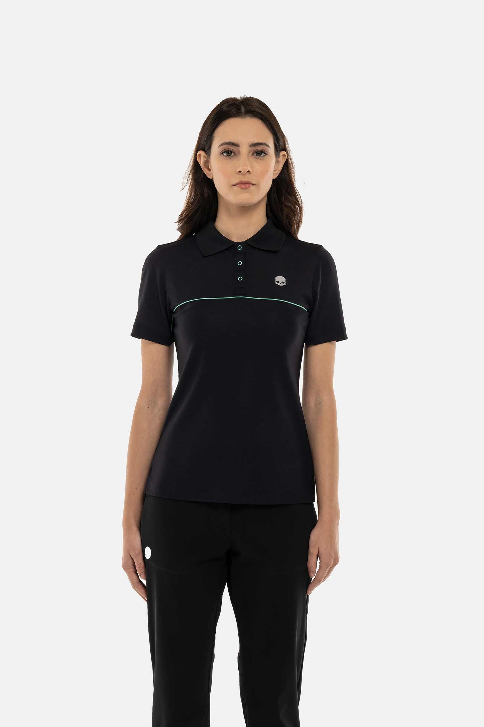 LINE TECH POLO PIQUET - Apparel - Hydrogen - Luxury Sportwear