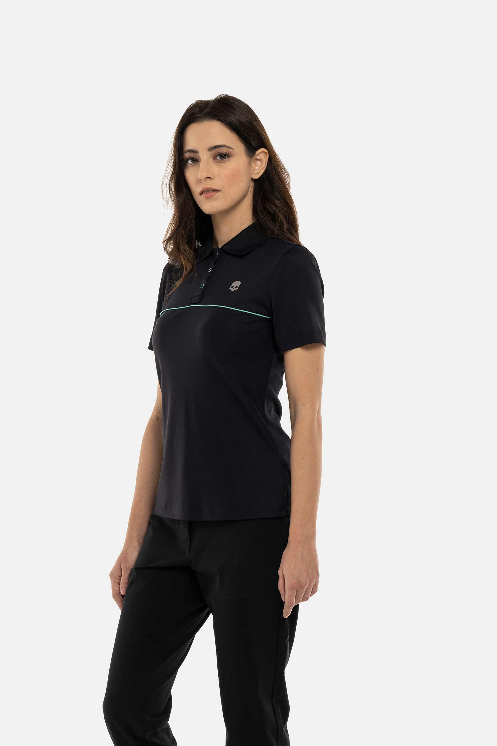 LINE TECH POLO PIQUET - BLUE - Hydrogen - Luxury Sportwear