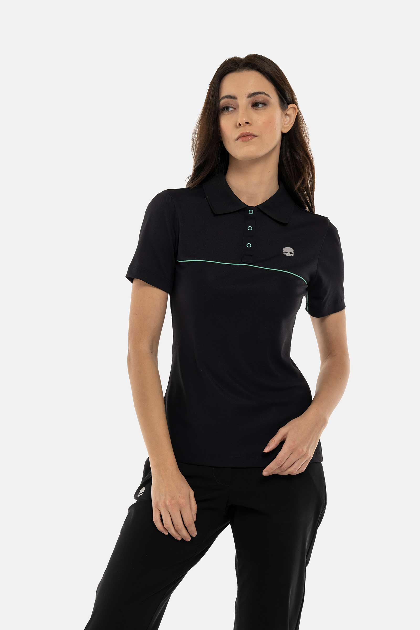 LINE TECH POLO PIQUET - BLUE - Hydrogen - Luxury Sportwear