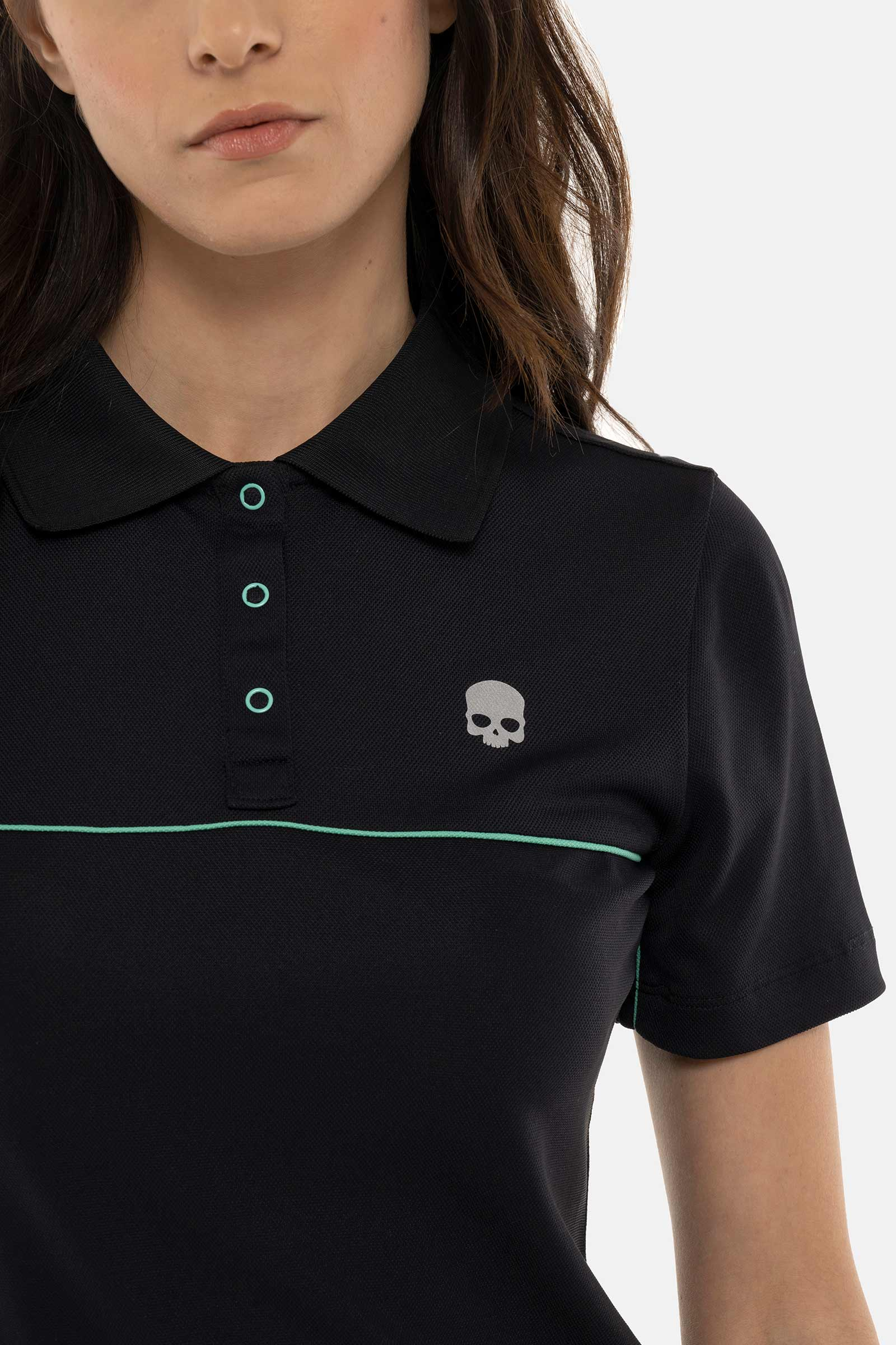LINE TECH POLO PIQUET - BLUE - Hydrogen - Luxury Sportwear